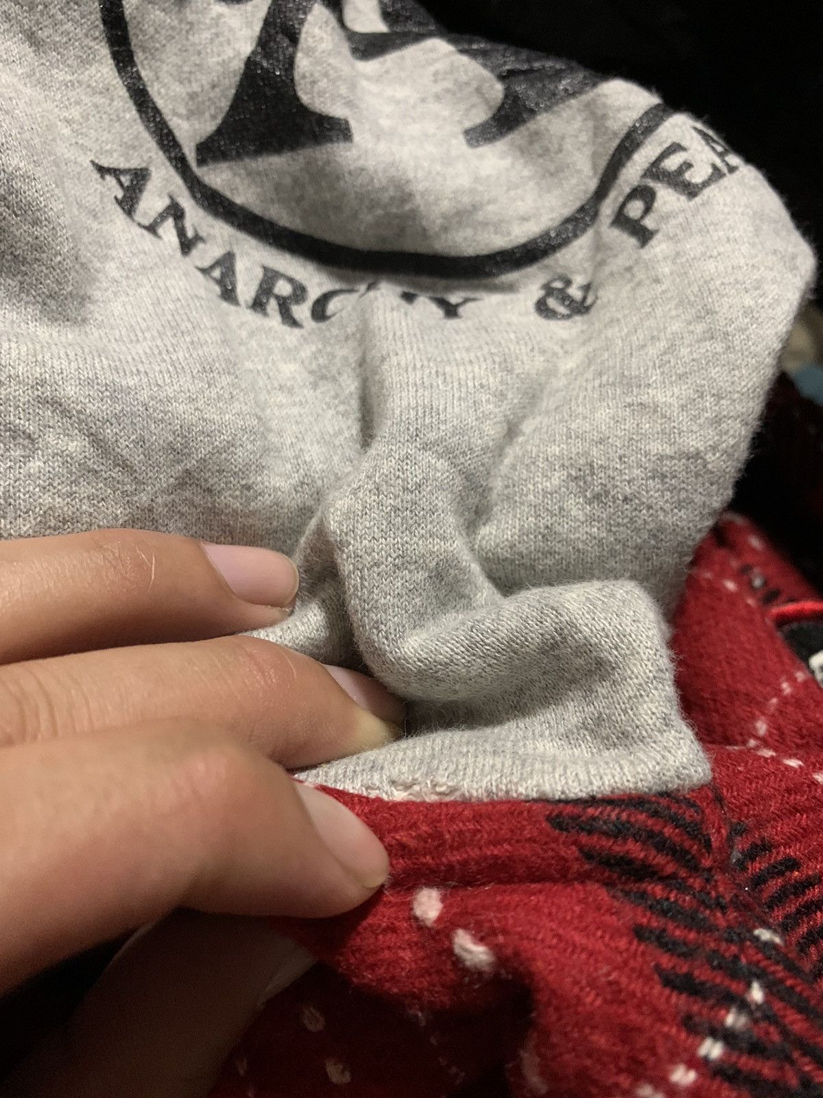 ANDSUNS Andsuns Anarchy And Peace Snap Button flannel hoodie Size US M / EU 48-50 / 2 - 10 Thumbnail