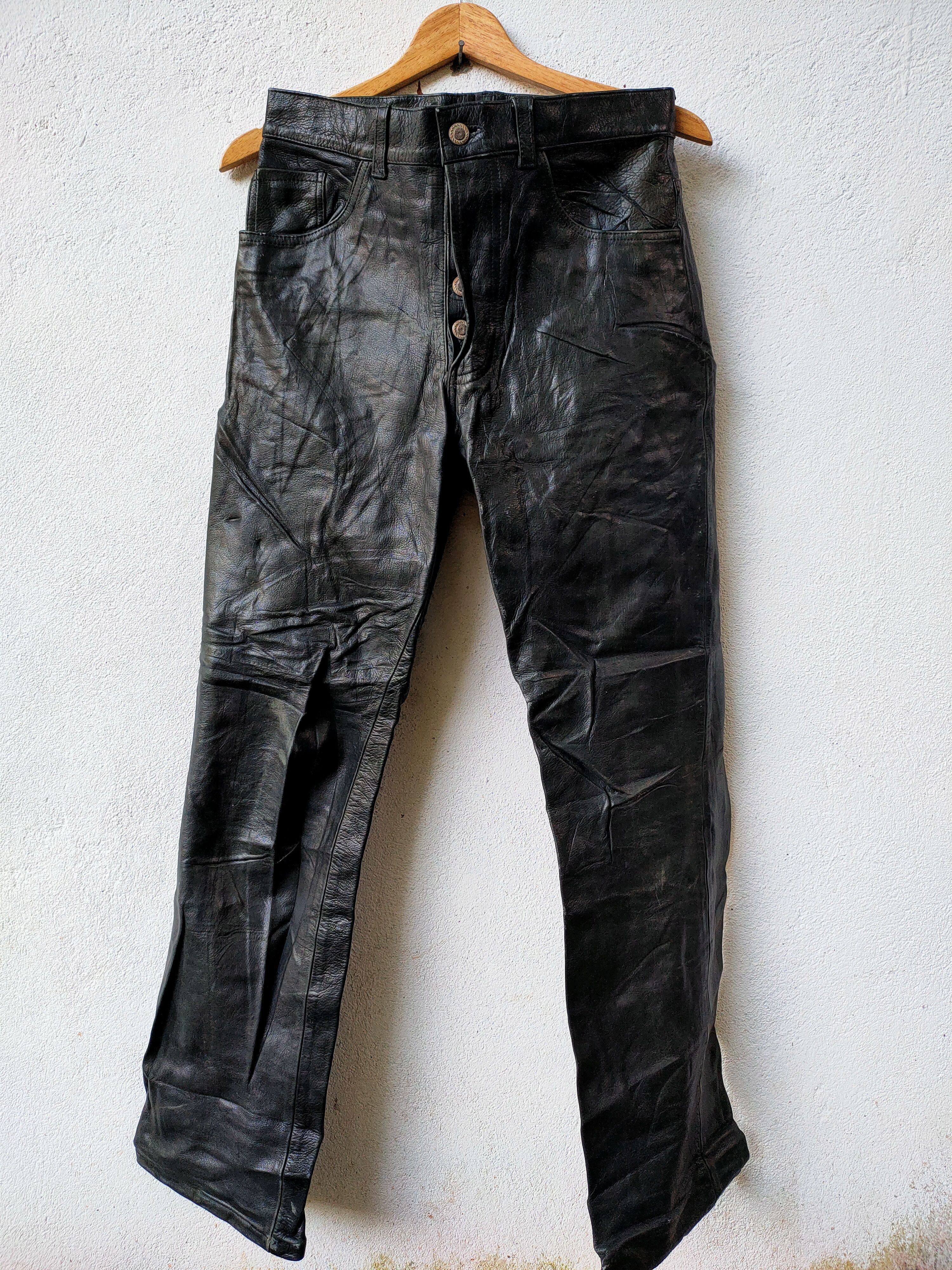 Japanese Brand Full leather pants american bike Size US 30 / EU 46 - 1 Thumbnail