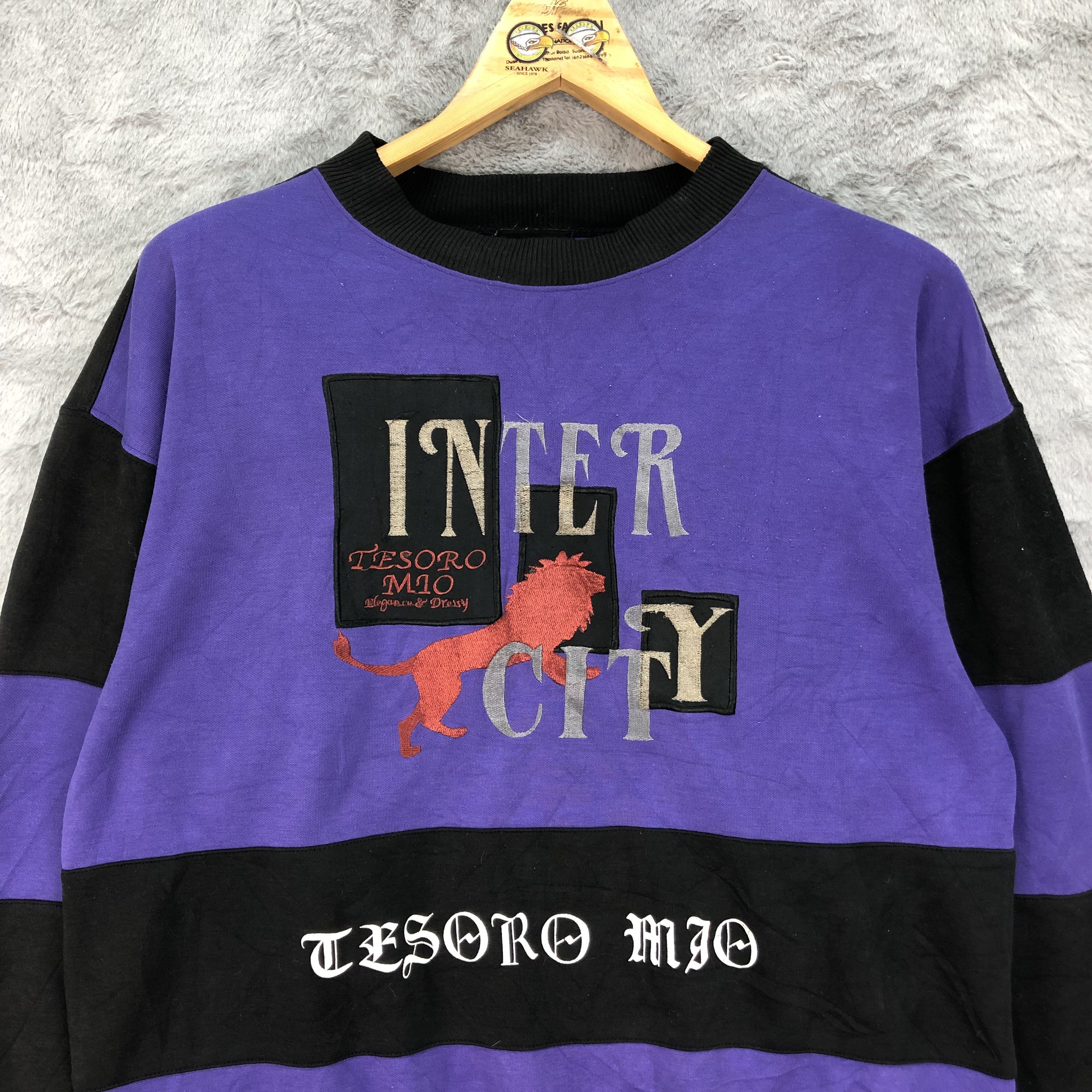 Japanese Brand Tesoro Mio Embroidery Logo Colorblock Sweatshirts #4455-154 Size US M / EU 48-50 / 2 - 2 Thumbnail