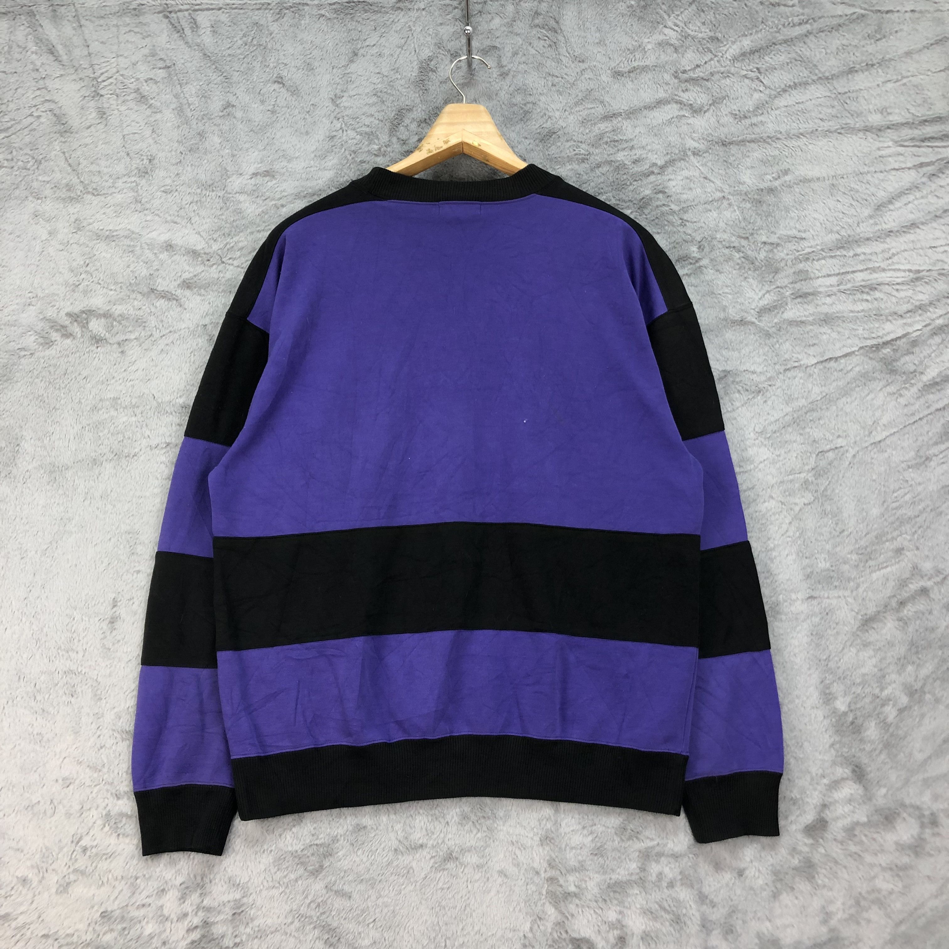 Japanese Brand Tesoro Mio Embroidery Logo Colorblock Sweatshirts #4455-154 Size US M / EU 48-50 / 2 - 9 Thumbnail