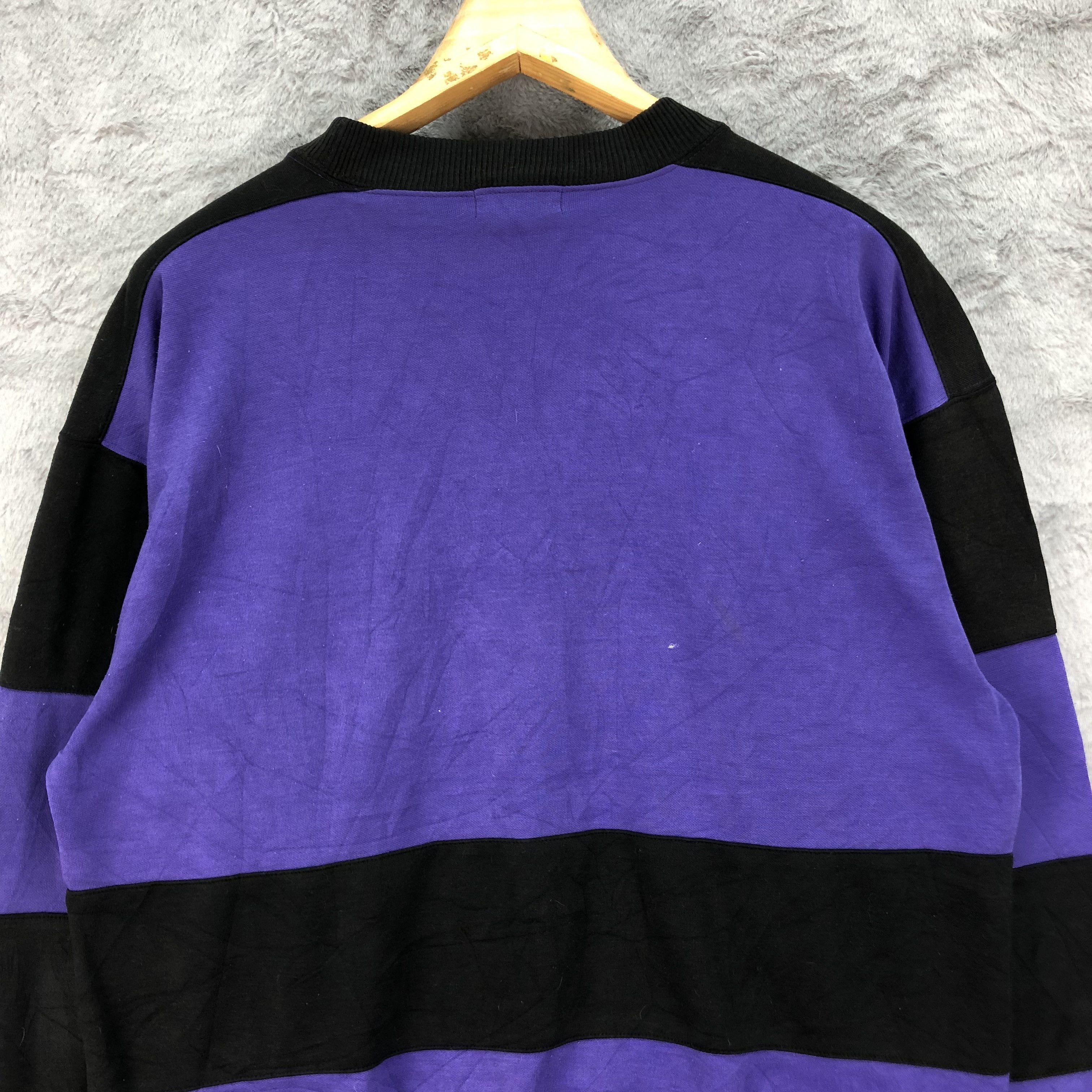 Japanese Brand Tesoro Mio Embroidery Logo Colorblock Sweatshirts #4455-154 Size US M / EU 48-50 / 2 - 10 Thumbnail