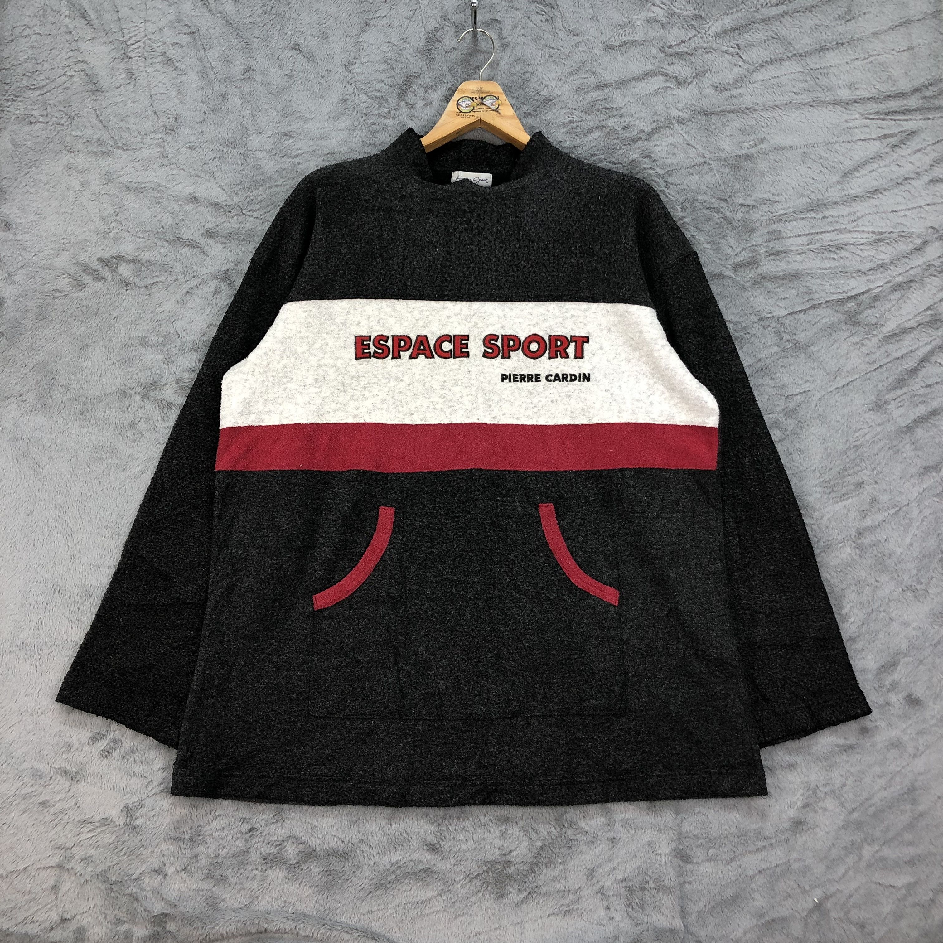 Pierre Cardin Espace Sport Pierre Cardin Big Logo Fleece Sweater #4450-154 Size US L / EU 52-54 / 3 - 1 Thumbnail
