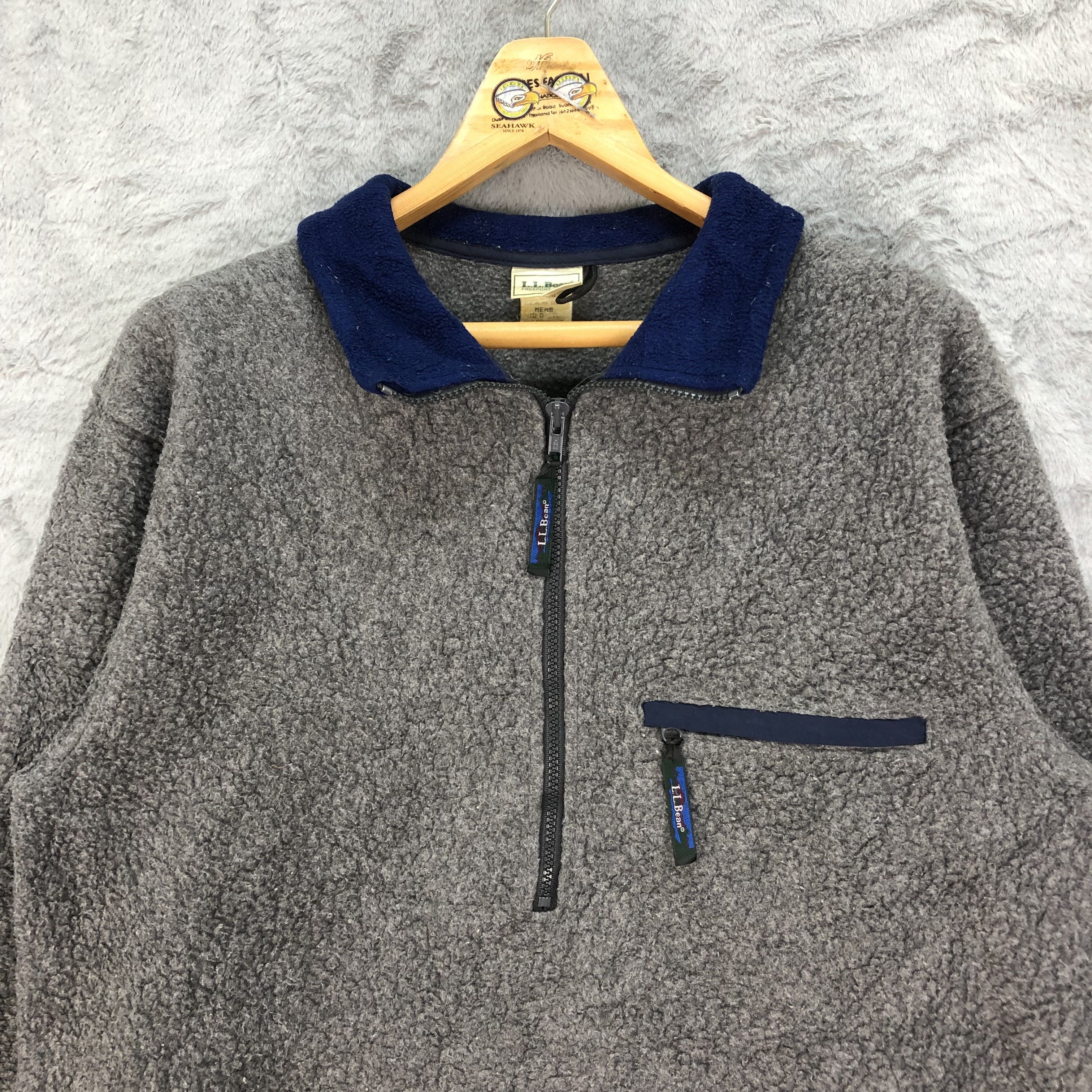 L.L. Bean Vintage L.L. Bean Made In Usa Fleece Sweater #4449-154 Size US M / EU 48-50 / 2 - 2 Thumbnail