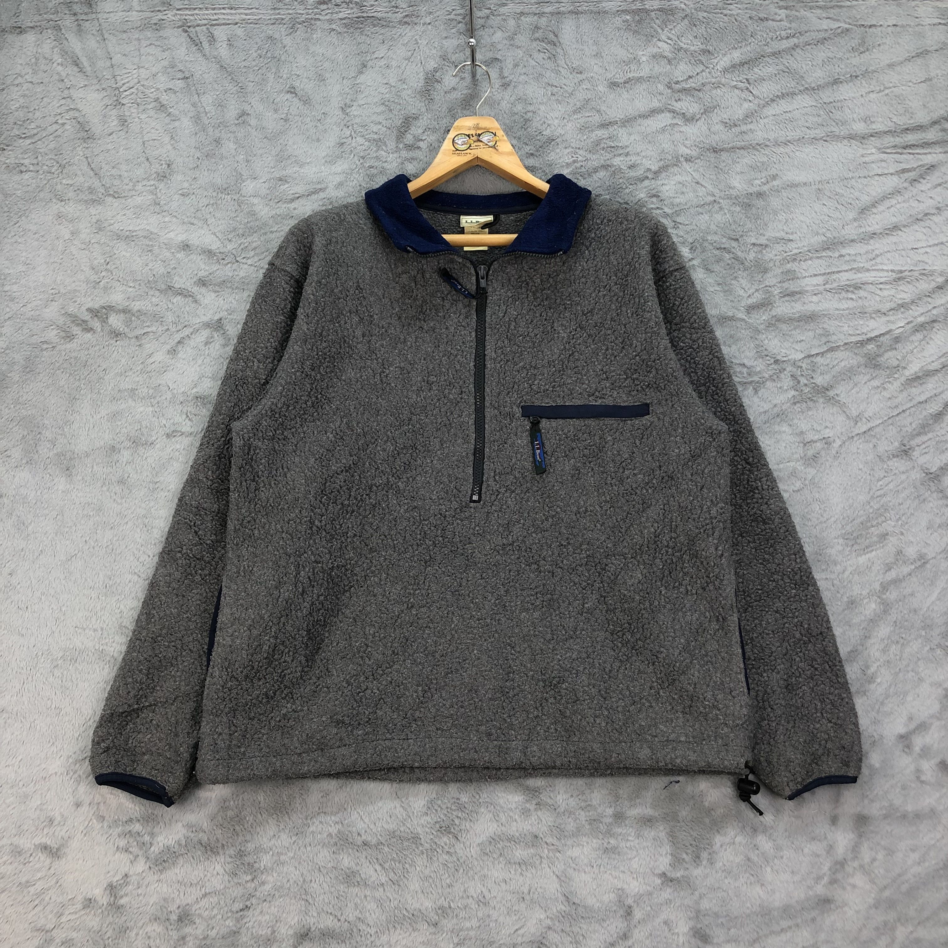 L.L. Bean Vintage L.L. Bean Made In Usa Fleece Sweater #4449-154 Size US M / EU 48-50 / 2 - 1 Thumbnail