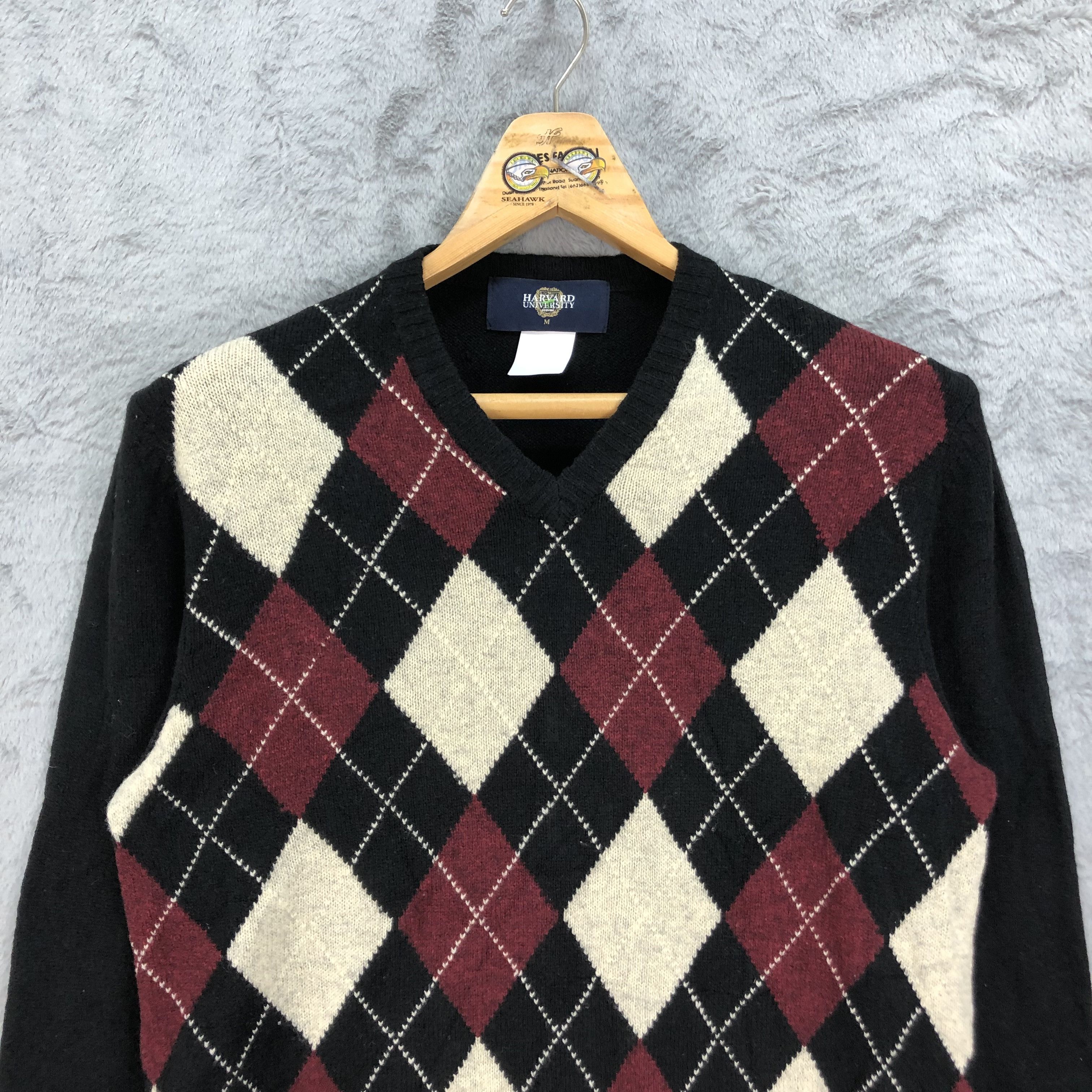 Other Harvard University Checked Knitwear Sweater #4442-154 Size US S / EU 44-46 / 1 - 2 Thumbnail