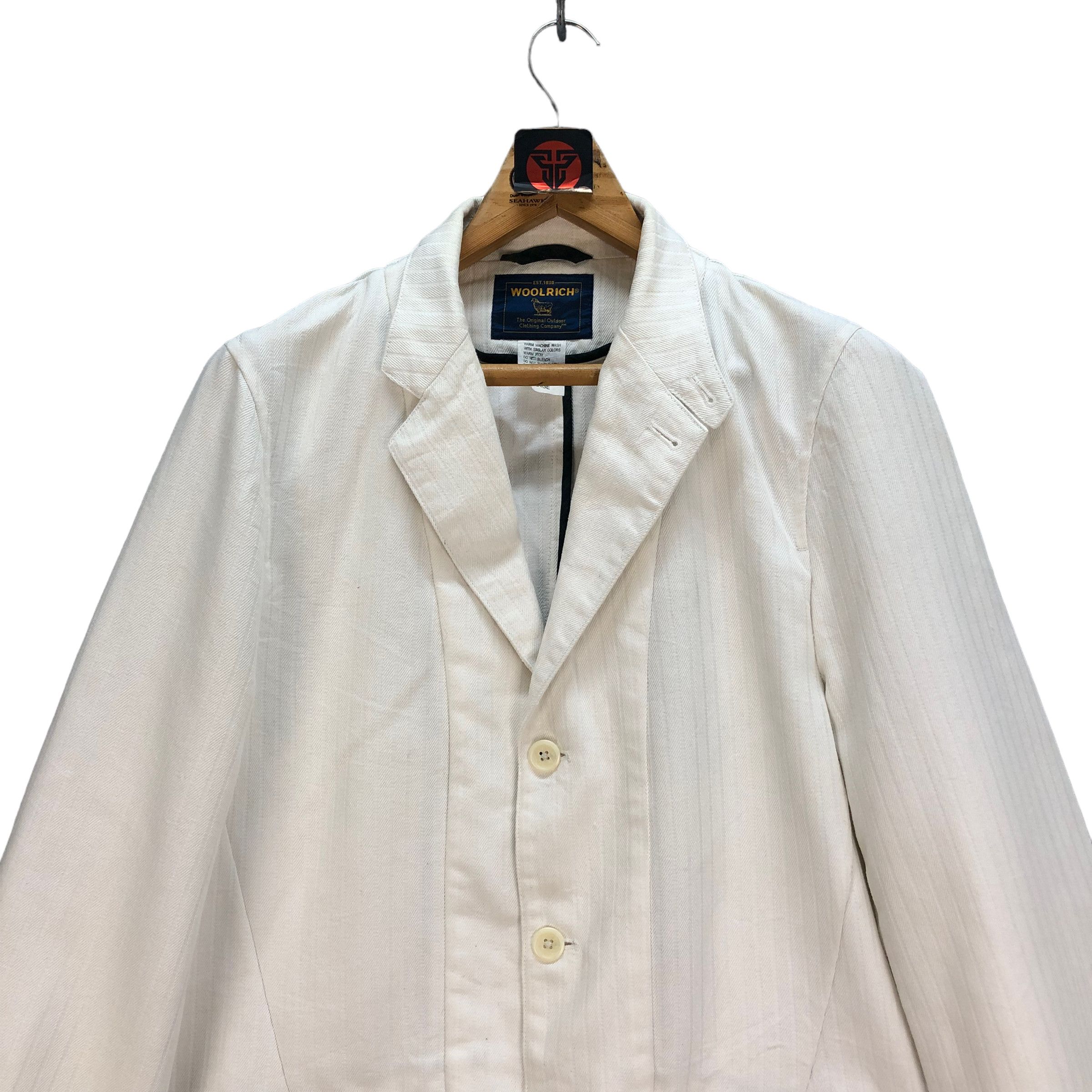 Woolrich Woolen Mills WOOLRICH WHITE CASUAL JACKET #7201-118 Size US L / EU 52-54 / 3 - 2 Thumbnail