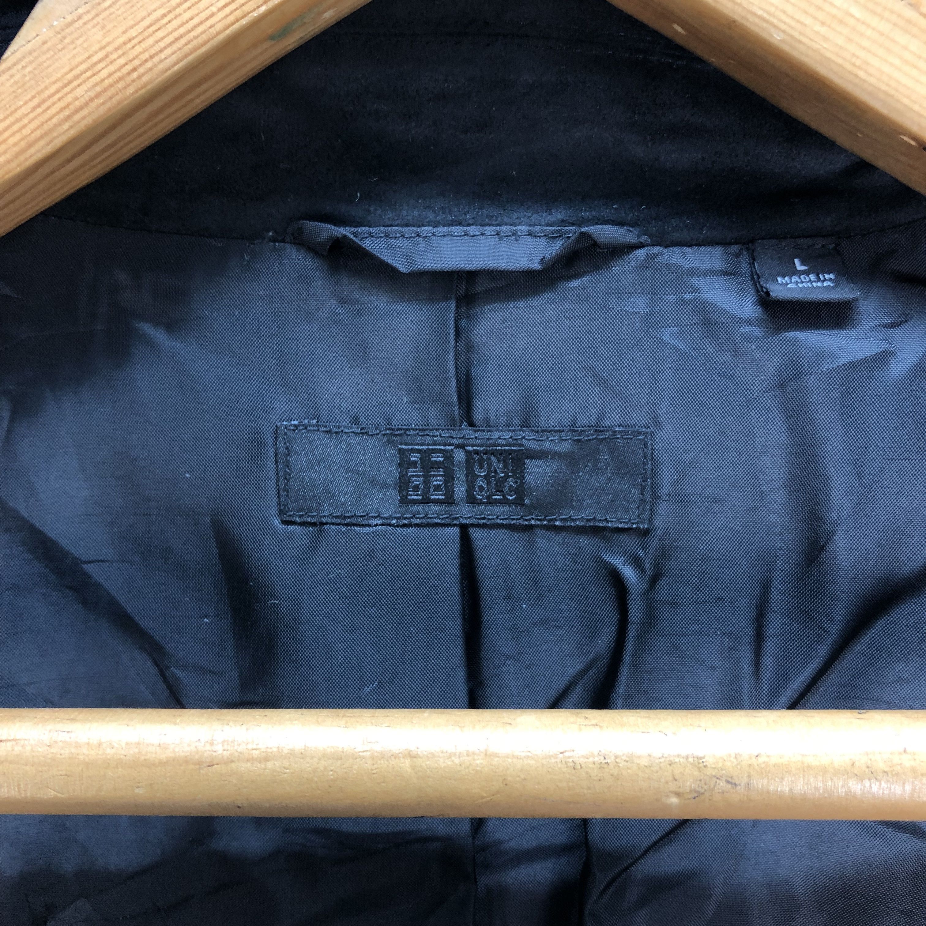 Uniqlo UNIQLO DOUBLE COLLAR JACKET #7209-118 Size L / US 10 / IT 46 - 7 Thumbnail
