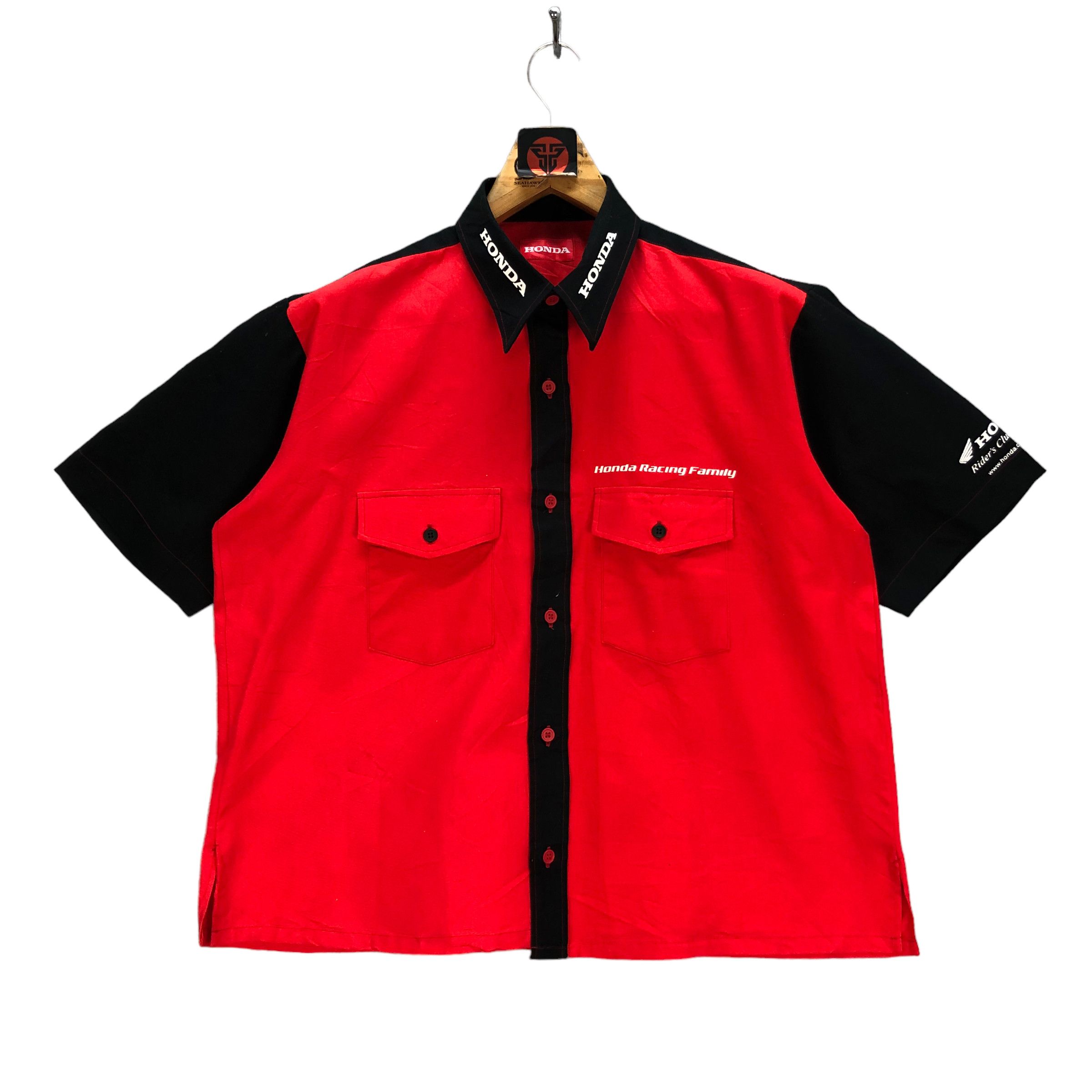 Honda HONDA RACING FAMILY BIG LOGO BUTTON UPS SHIRTS #7213-119 Size US L / EU 52-54 / 3 - 3 Thumbnail