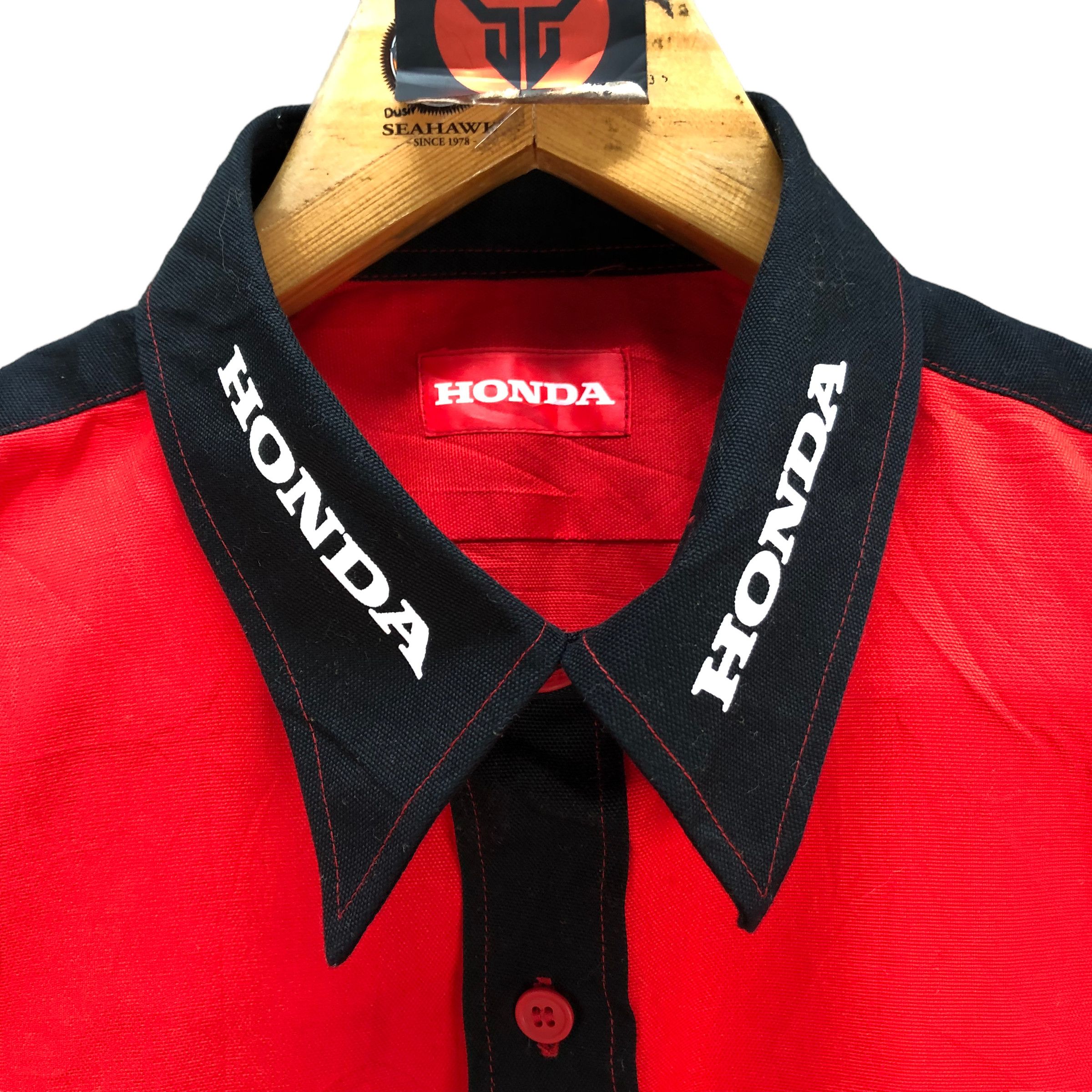 Honda HONDA RACING FAMILY BIG LOGO BUTTON UPS SHIRTS #7213-119 Size US L / EU 52-54 / 3 - 6 Thumbnail