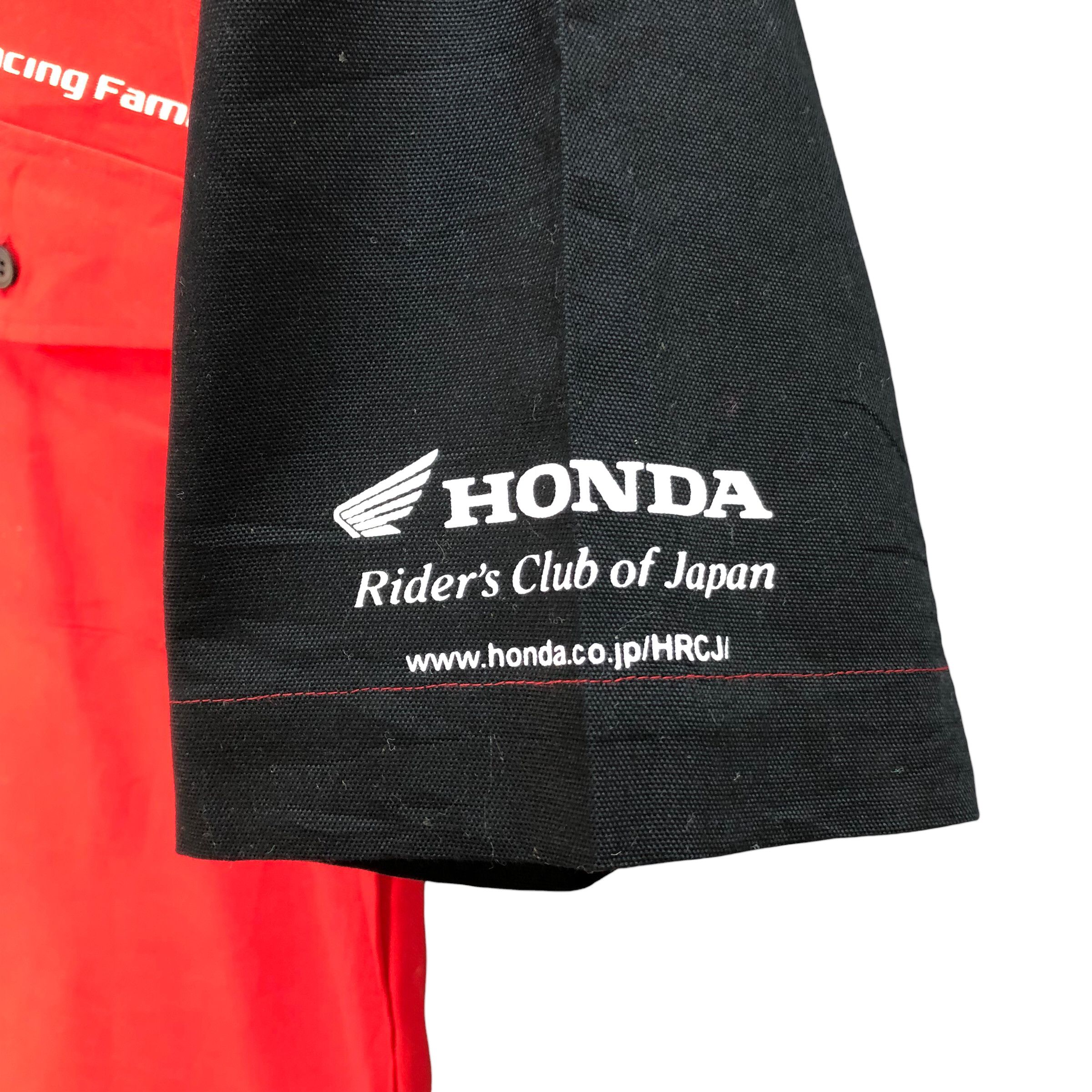 Honda HONDA RACING FAMILY BIG LOGO BUTTON UPS SHIRTS #7213-119 Size US L / EU 52-54 / 3 - 10 Thumbnail