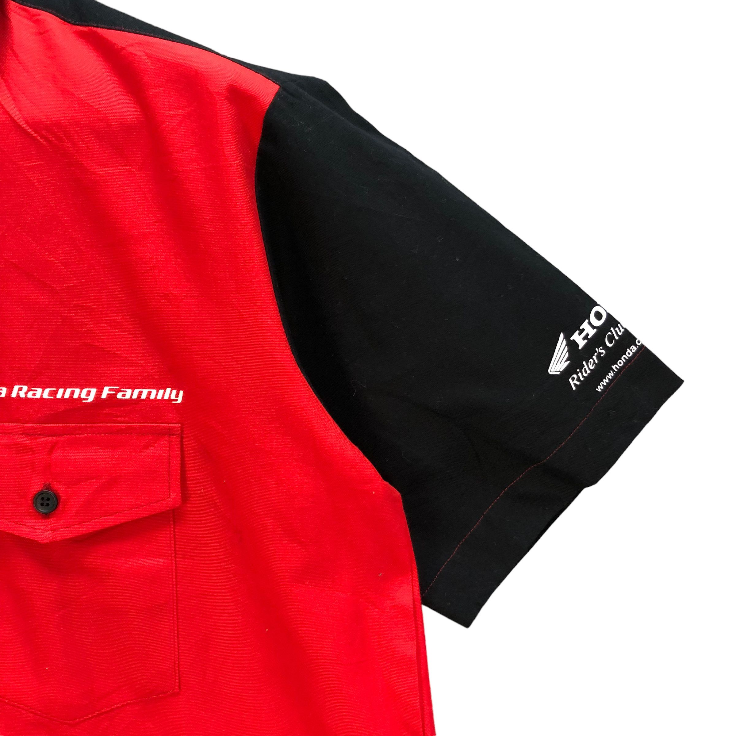 Honda HONDA RACING FAMILY BIG LOGO BUTTON UPS SHIRTS #7213-119 Size US L / EU 52-54 / 3 - 9 Thumbnail