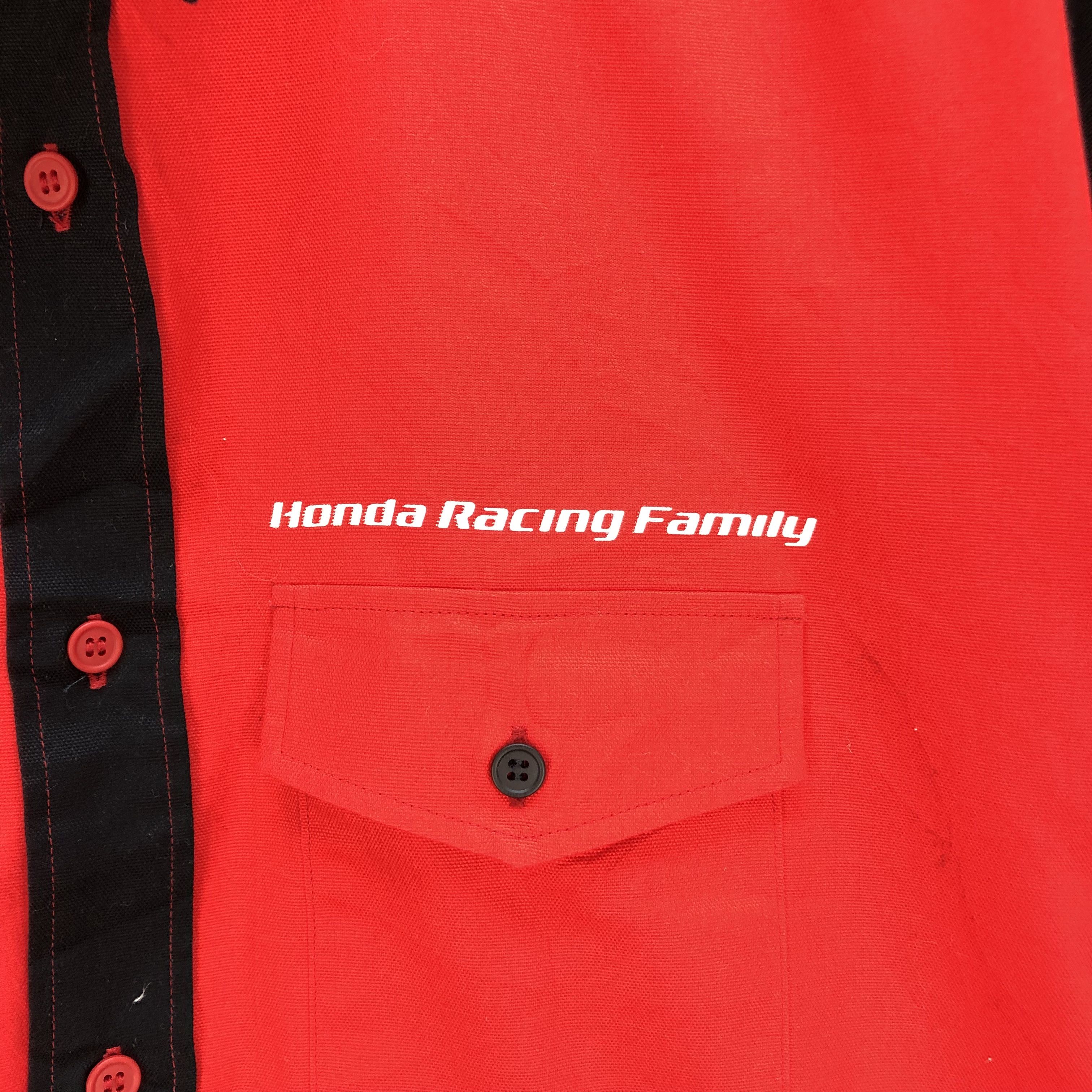 Honda HONDA RACING FAMILY BIG LOGO BUTTON UPS SHIRTS #7213-119 Size US L / EU 52-54 / 3 - 5 Thumbnail