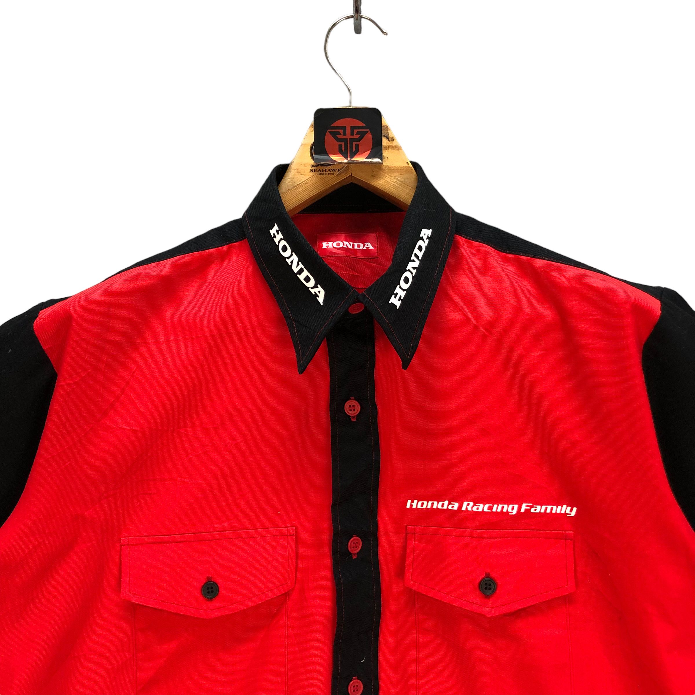 Honda HONDA RACING FAMILY BIG LOGO BUTTON UPS SHIRTS #7213-119 Size US L / EU 52-54 / 3 - 4 Thumbnail