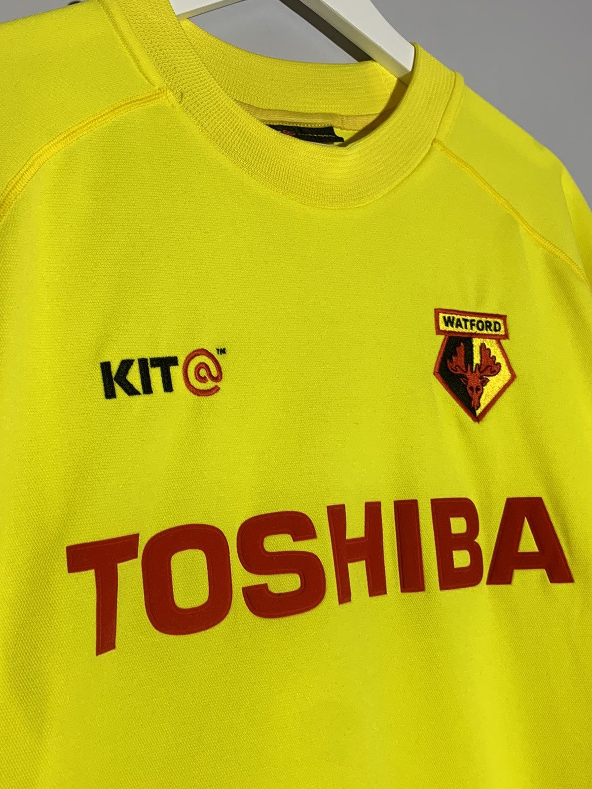 Vintage #30 Wright Watford Kita 2001/02 Vintage Football Shirt Size US L / EU 52-54 / 3 - 4 Thumbnail