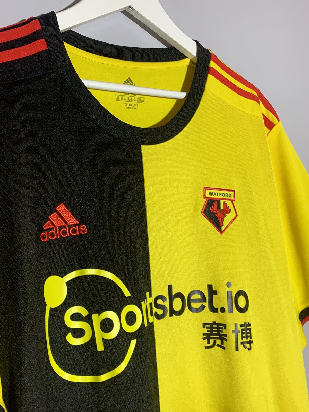 Adidas Watford Adidas 2019/20 Y2k Streetwear Football Shirt Size US XXL / EU 58 / 5 - 3 Thumbnail