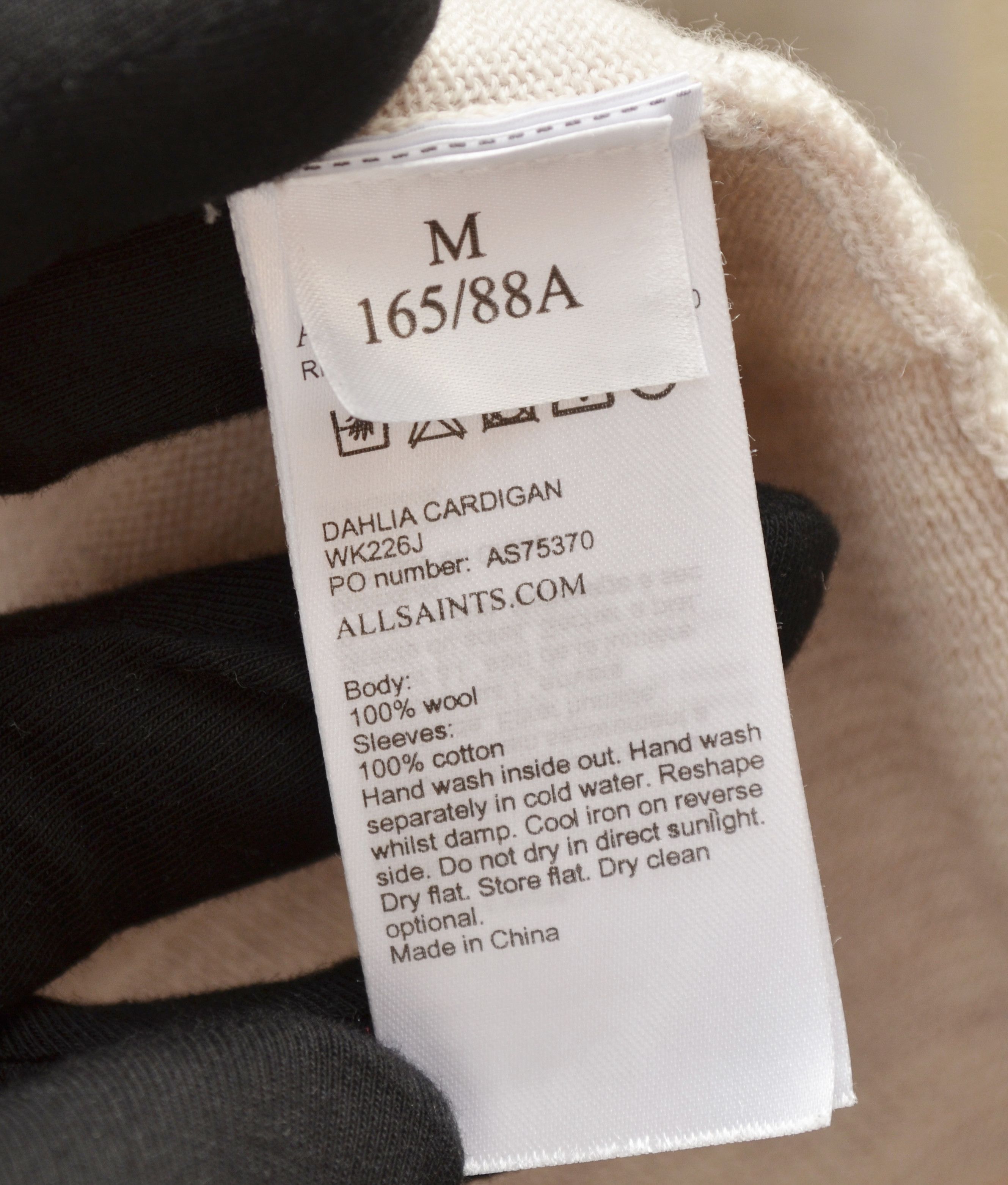 Allsaints × Designer AllSaints Dahlia Sweater Wool Open Cardigan Size M / US 6-8 / IT 42-44 - 6 Thumbnail