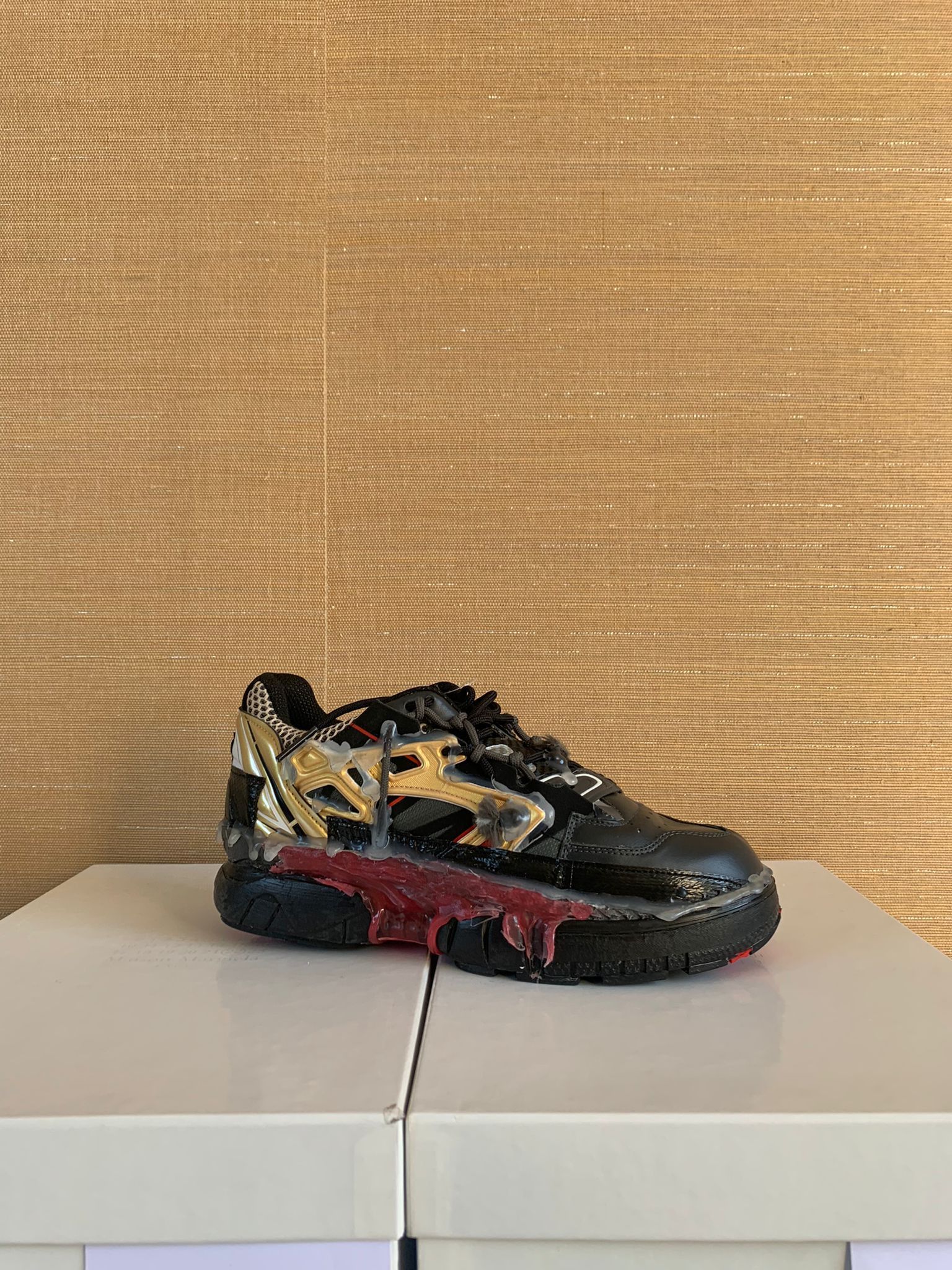 image of Maison Margiela Fusion Sneakers In Black / Multicolor, Men's (Size 7)