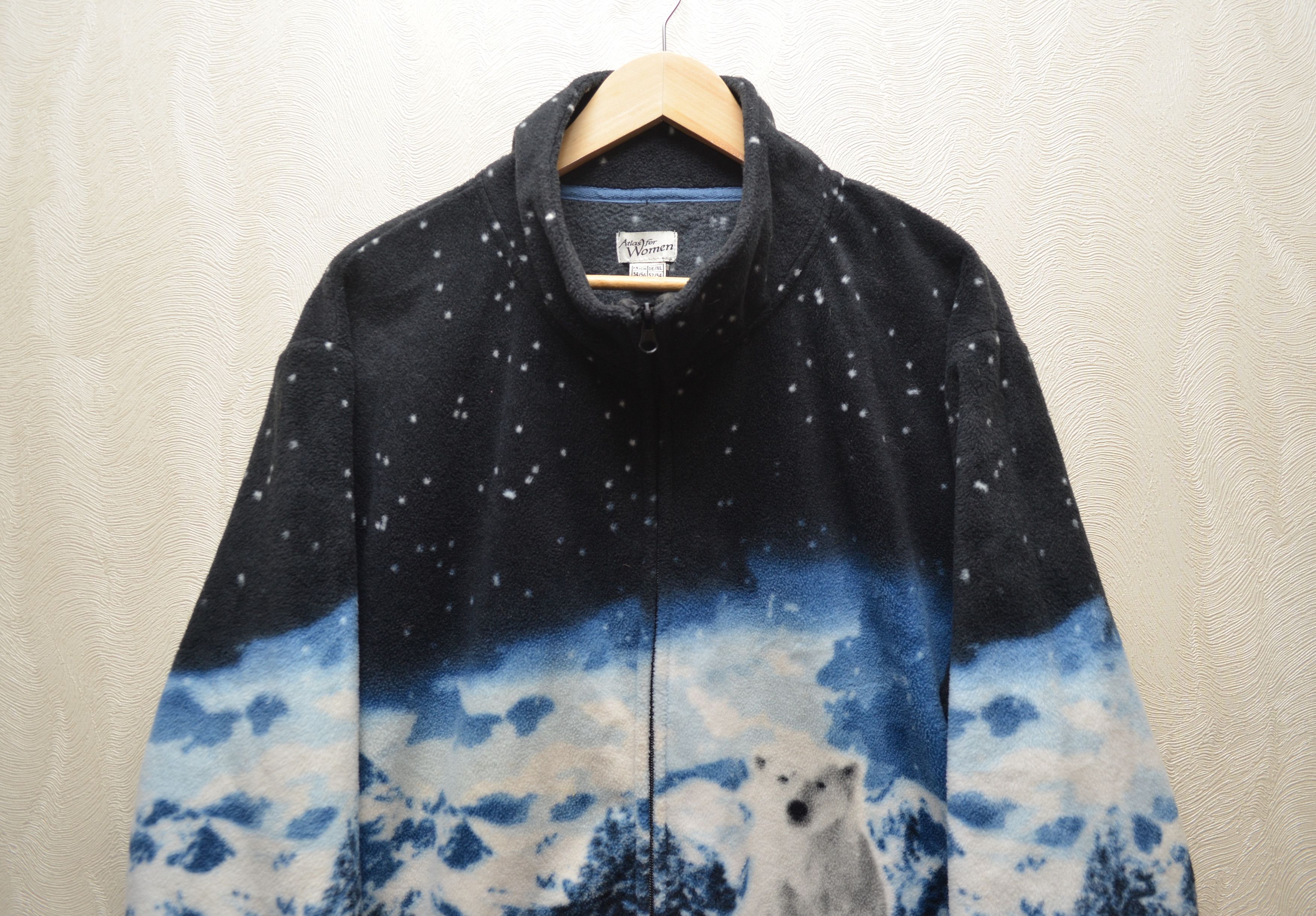 Vintage Vintage Polar Bear Fleece Jacket All Over Print Full Zip 90s Size US XXL / EU 58 / 5 - 3 Thumbnail