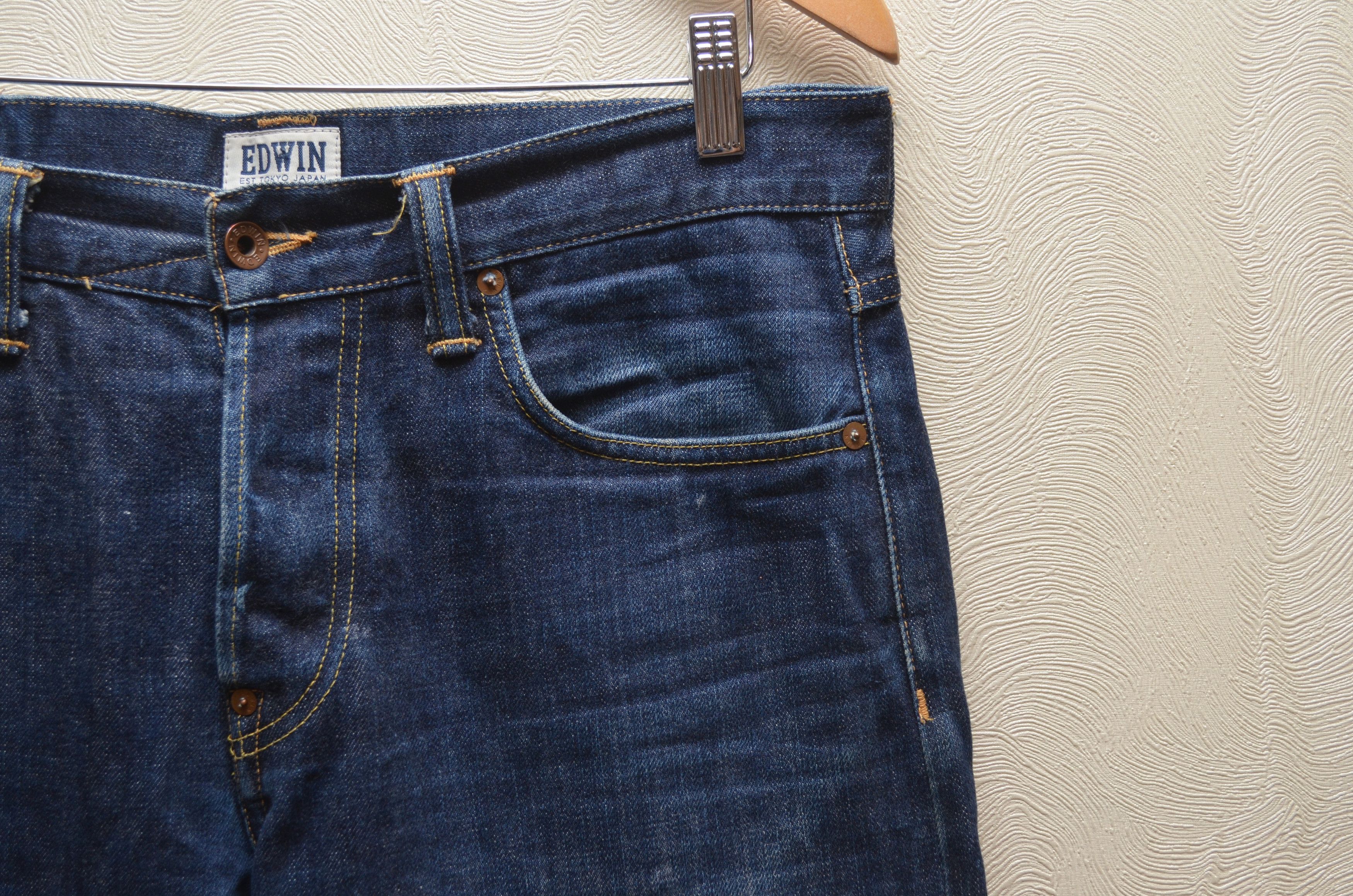 Edwin × Japanese Brand RARE 🔥 EDWIN ED-39 Regular Loose Selvage Jeans Size W32 L34 Size US 32 / EU 48 - 5 Thumbnail