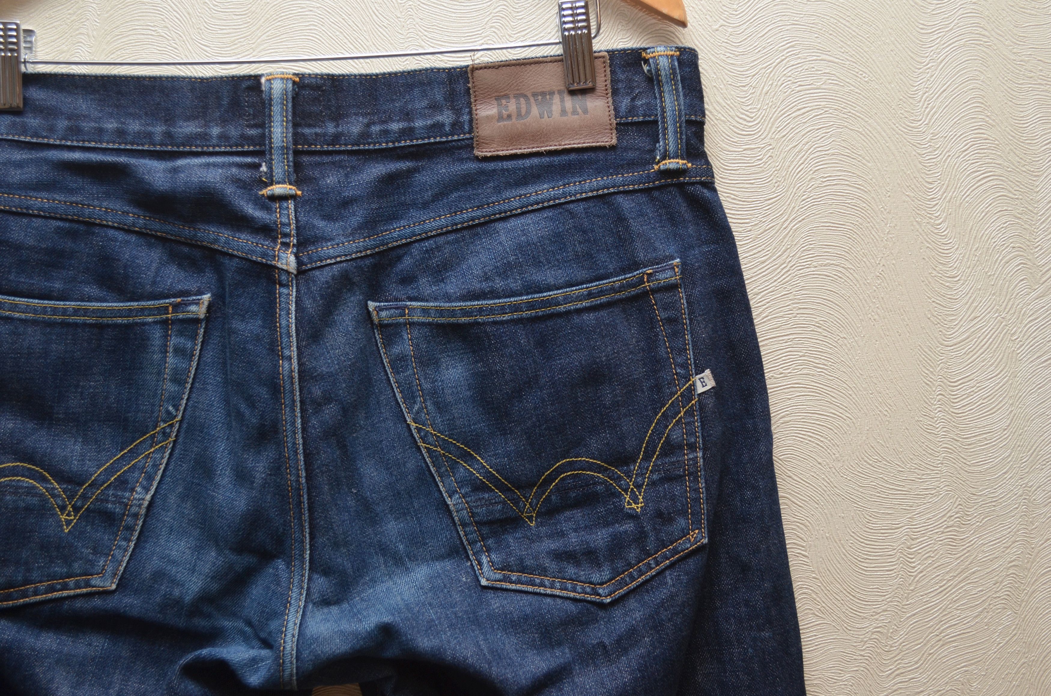 Edwin × Japanese Brand RARE 🔥 EDWIN ED-39 Regular Loose Selvage Jeans Size W32 L34 Size US 32 / EU 48 - 8 Thumbnail