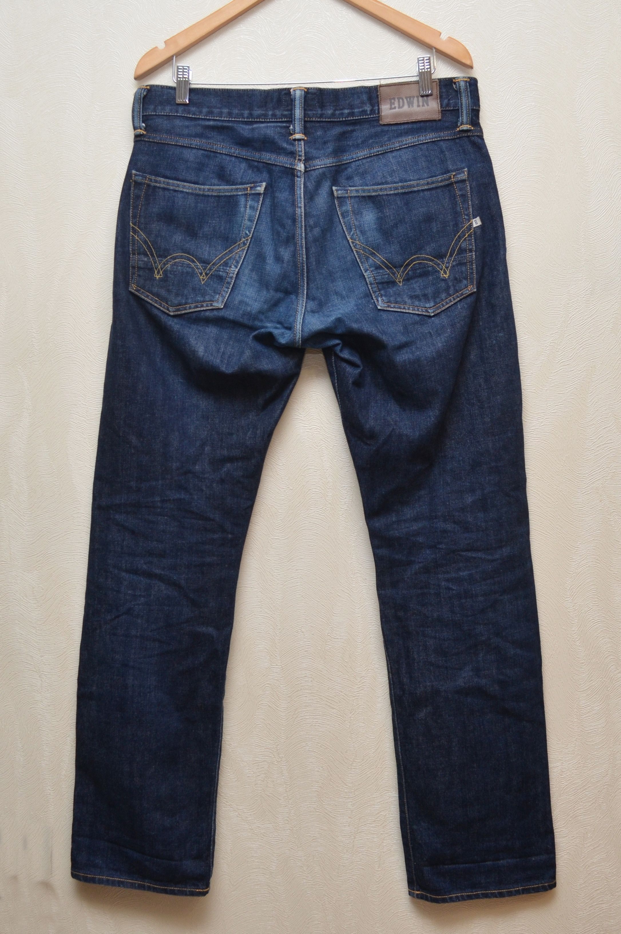 Edwin × Japanese Brand RARE 🔥 EDWIN ED-39 Regular Loose Selvage Jeans Size W32 L34 Size US 32 / EU 48 - 1 Thumbnail