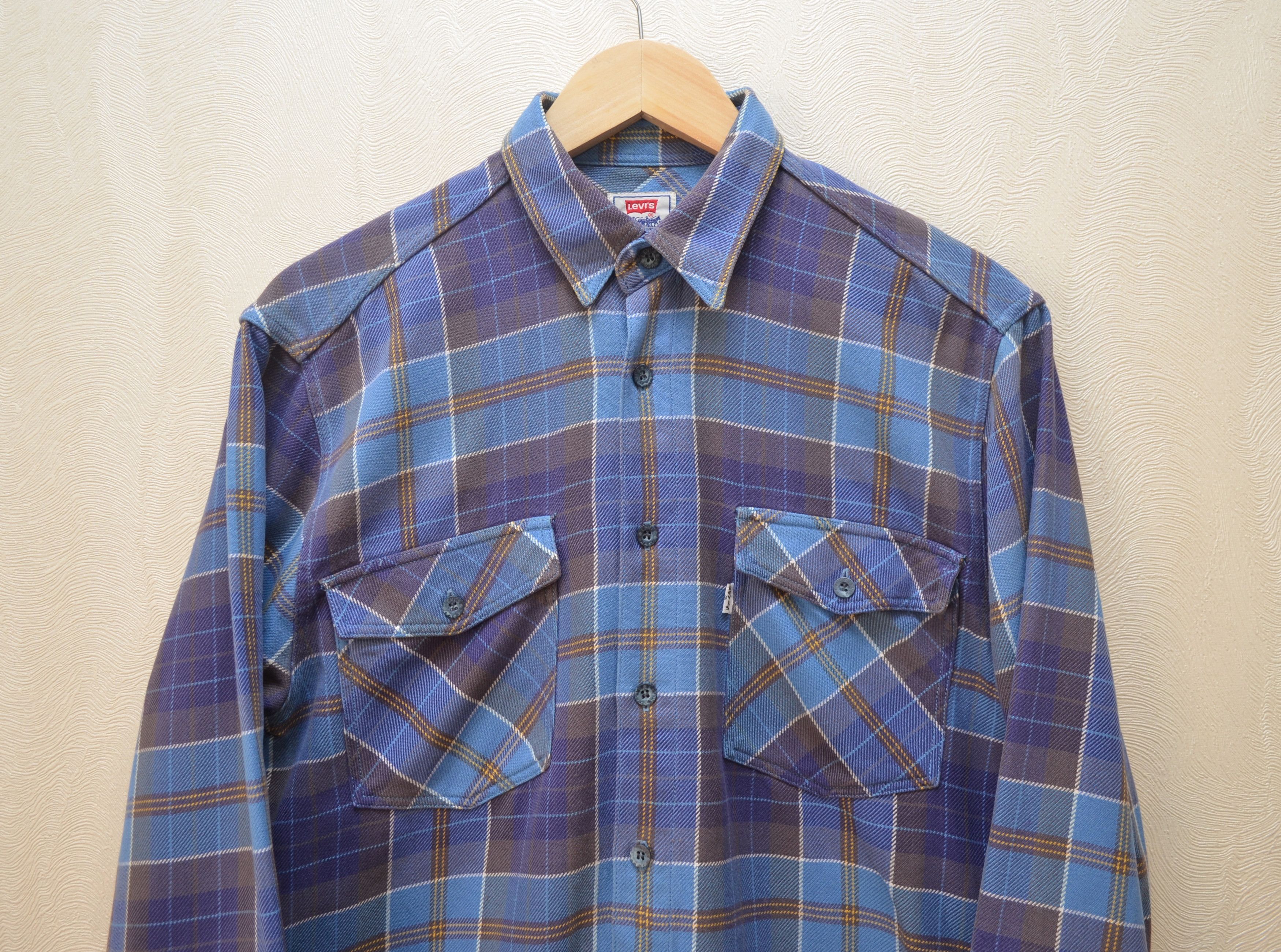 Levi's × Levi's Vintage Clothing × Vintage Levis Vintage Check Plaid Flannel Blue Shirt Size S Rare 90s Size US S / EU 44-46 / 1 - 2 Thumbnail