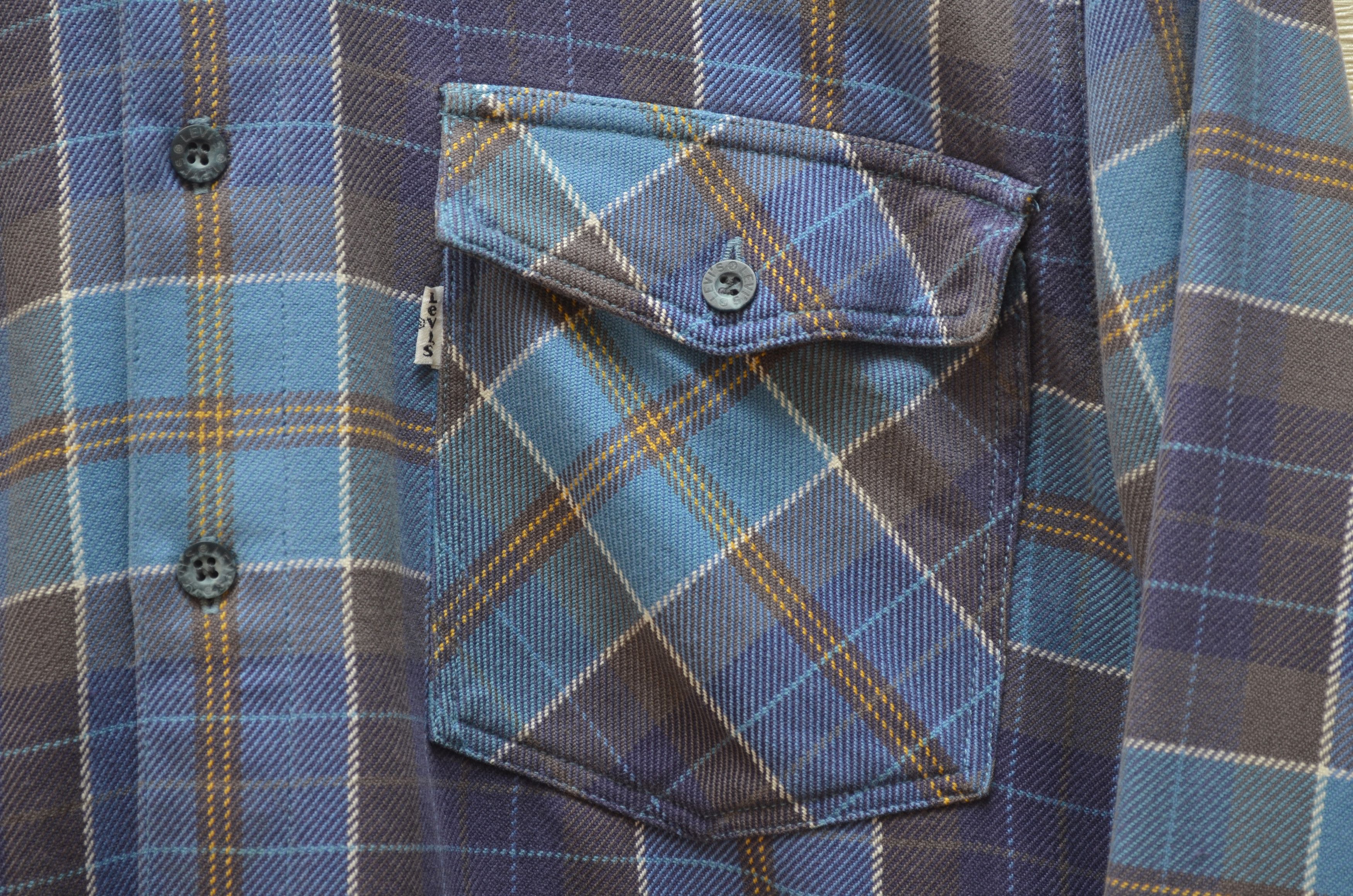 Levi's × Levi's Vintage Clothing × Vintage Levis Vintage Check Plaid Flannel Blue Shirt Size S Rare 90s Size US S / EU 44-46 / 1 - 4 Thumbnail