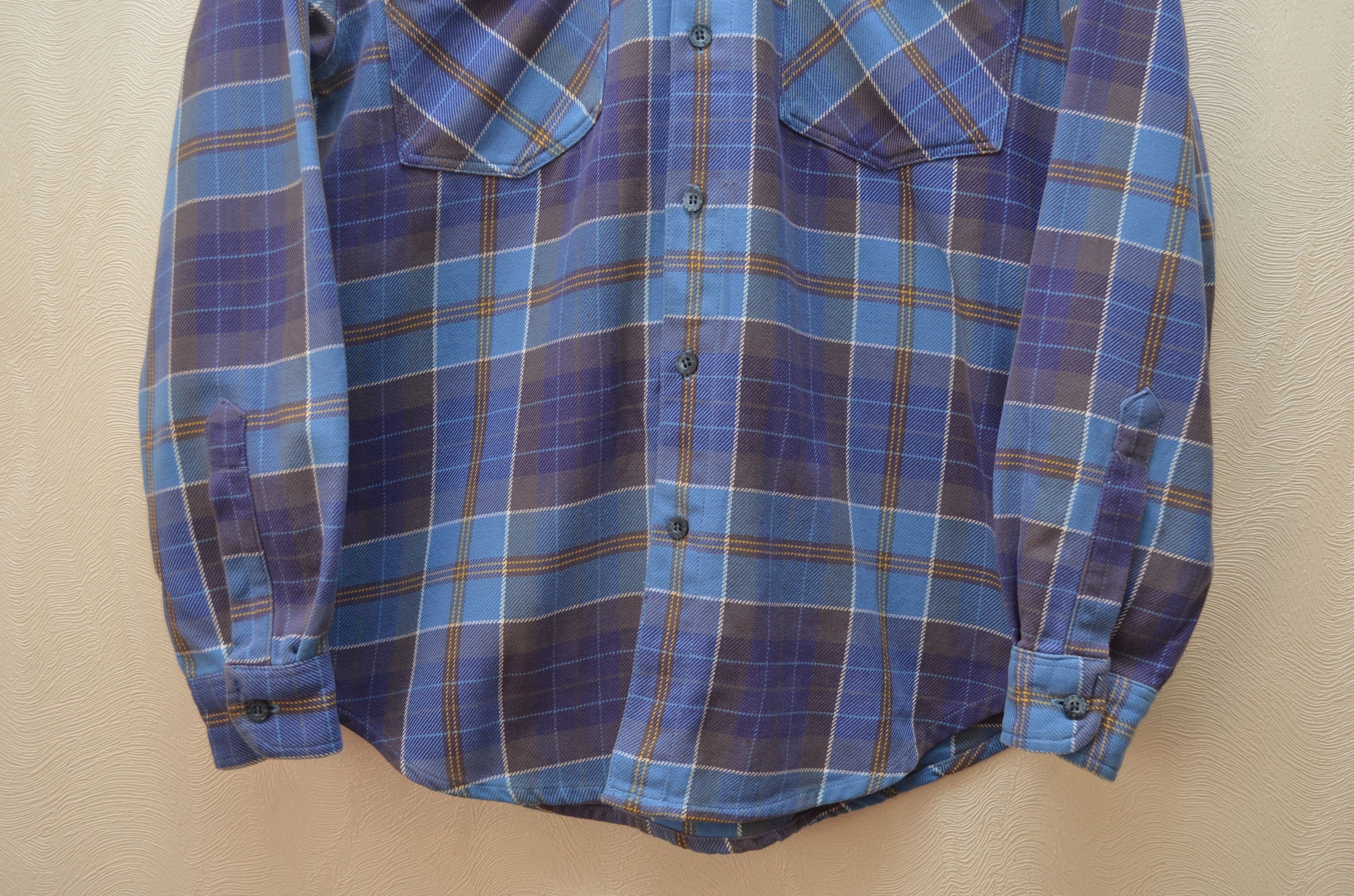 Levi's × Levi's Vintage Clothing × Vintage Levis Vintage Check Plaid Flannel Blue Shirt Size S Rare 90s Size US S / EU 44-46 / 1 - 6 Thumbnail