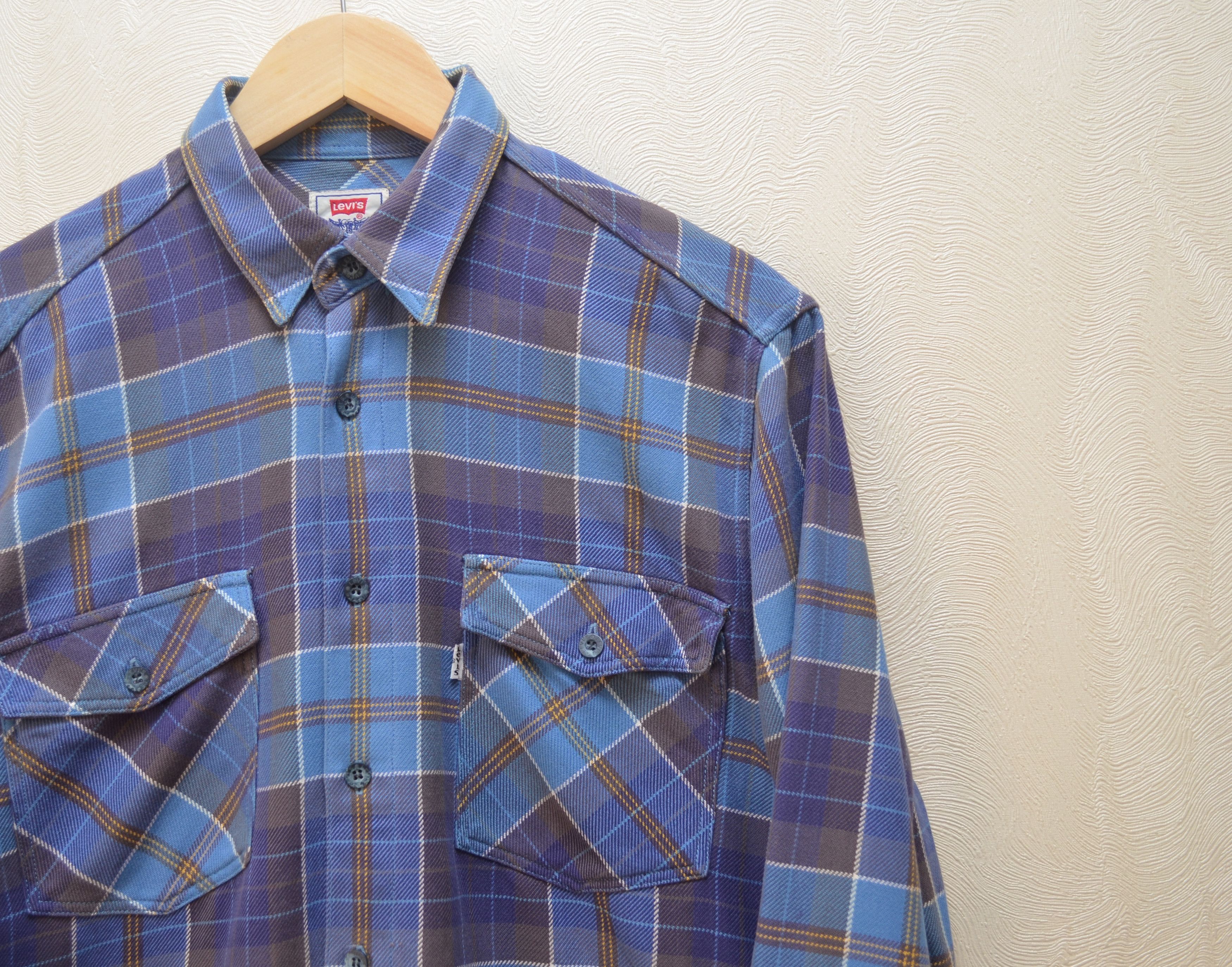 Levi's × Levi's Vintage Clothing × Vintage Levis Vintage Check Plaid Flannel Blue Shirt Size S Rare 90s Size US S / EU 44-46 / 1 - 3 Thumbnail