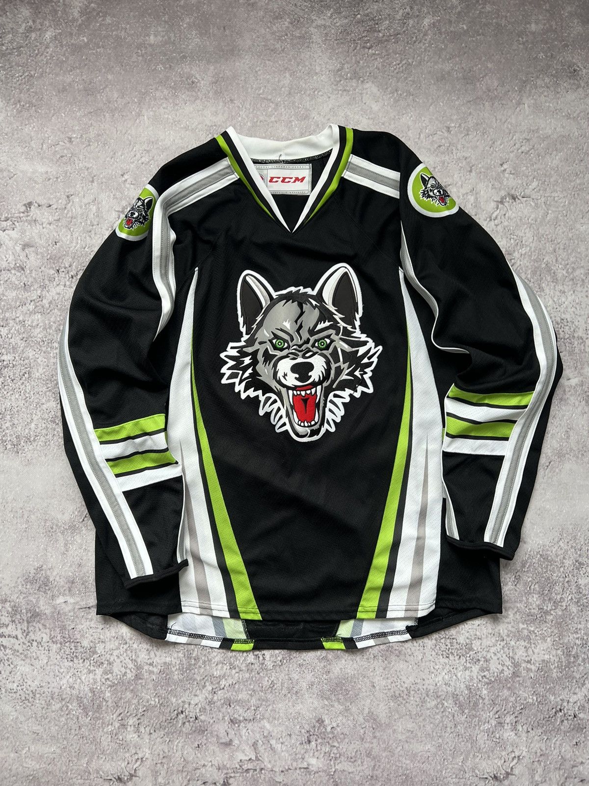 Shirts, Vintage Chicago Wolves Hockey Jersey
