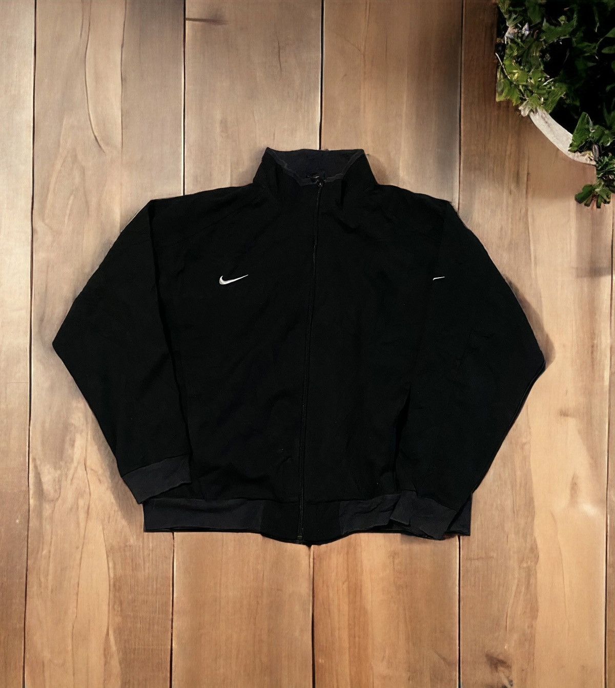 Nike Vintage Nike Zip Black Size L Size US L / EU 52-54 / 3 - 1 Thumbnail