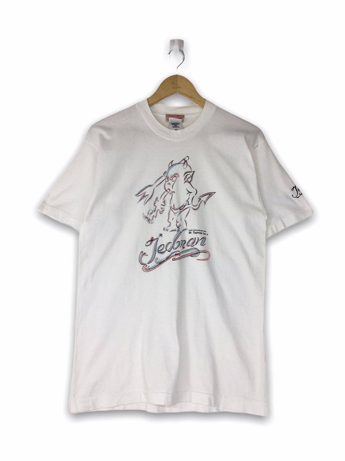 image of Vintage Tedman Ted Company in White, Men's (Size Medium)