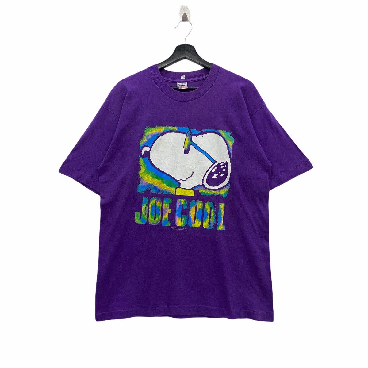Cartoon Network × Fruit Of The Loom × Vintage *Vintage 90s SNOOPY Joe Cool big Logo Men Clothing TShirt Size US L / EU 52-54 / 3 - 1 Thumbnail