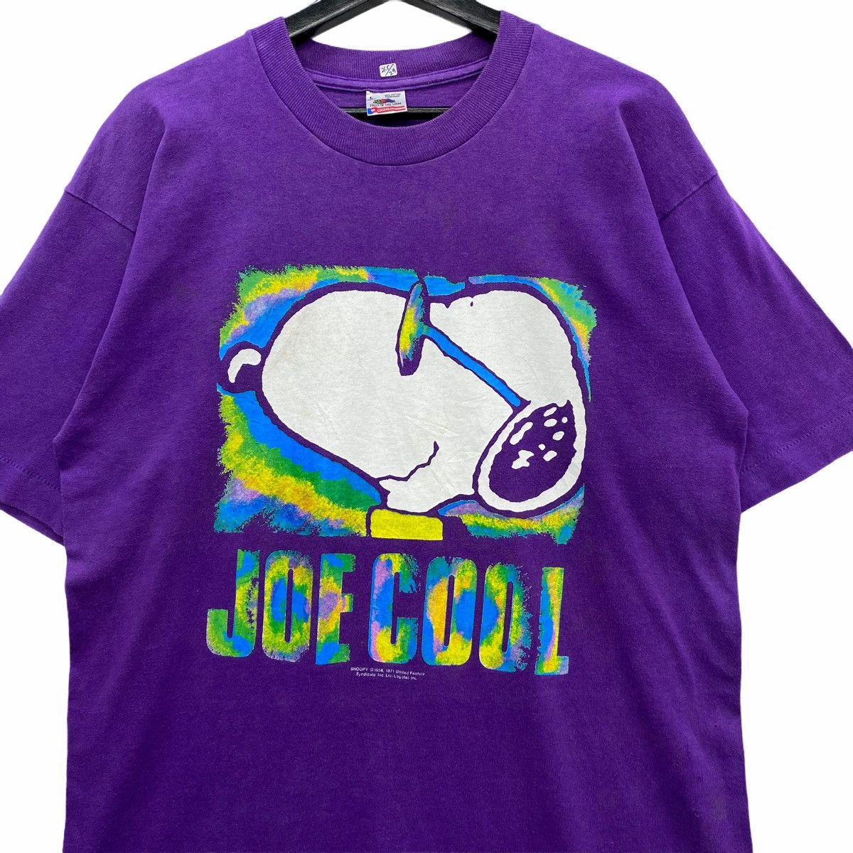Cartoon Network × Fruit Of The Loom × Vintage *Vintage 90s SNOOPY Joe Cool big Logo Men Clothing TShirt Size US L / EU 52-54 / 3 - 3 Thumbnail