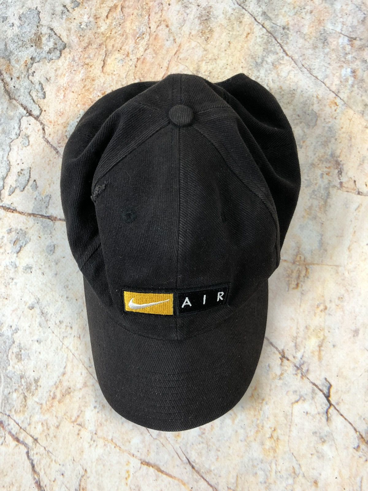 Nike × Vintage Nike air vintage black big logo cap Size ONE SIZE - 2 Thumbnail