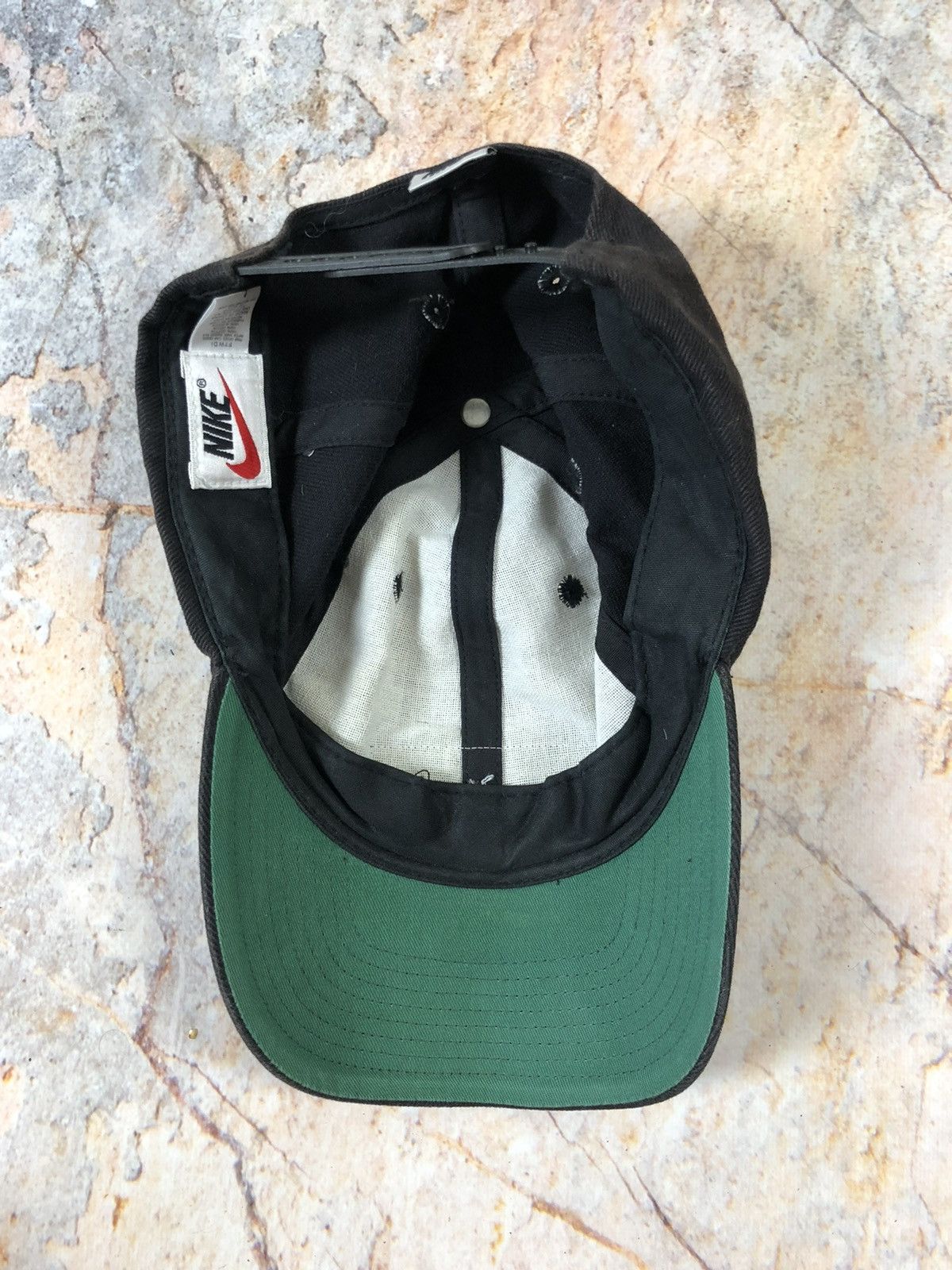 Nike × Vintage Nike air vintage black big logo cap Size ONE SIZE - 6 Thumbnail