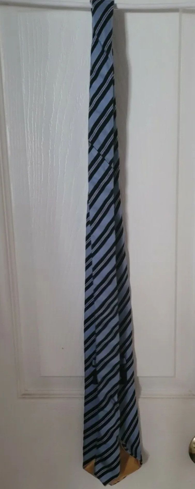 Other Resilio Blue Black Stripe Tie Regular 58" Size ONE SIZE - 2 Thumbnail
