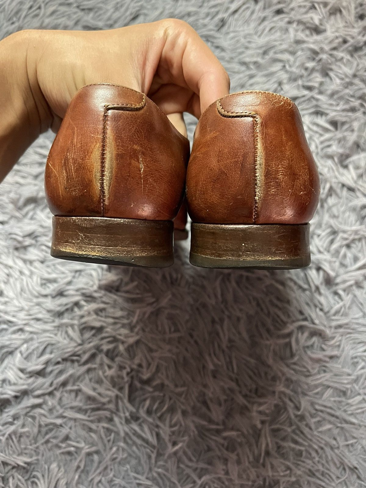 Crockett & Jones × Vintage Crockett & Jones 90s vintage leather shoes Size US 7 / EU 40 - 10 Thumbnail