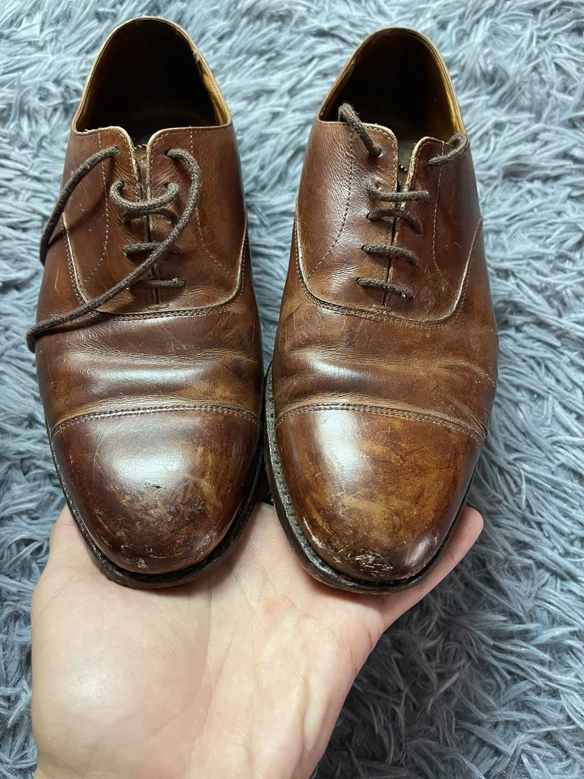 Crockett & Jones × Vintage Crockett & Jones 90s vintage leather shoes Size US 7 / EU 40 - 6 Thumbnail