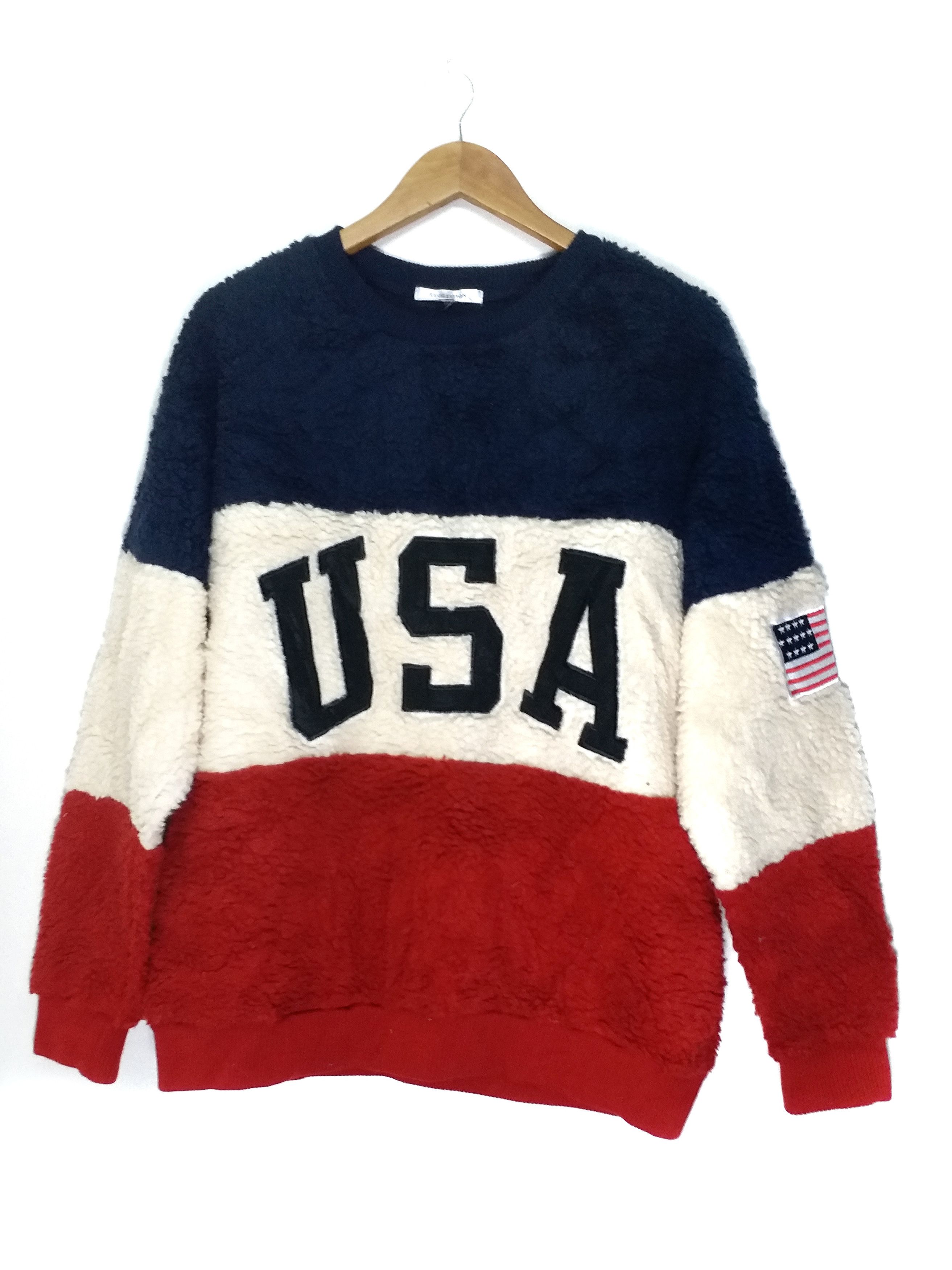 Other ❌OFFER SALE TODAY💥Fleece Sherpa Color Block Big Logo USA M Size US M / EU 48-50 / 2 - 1 Thumbnail