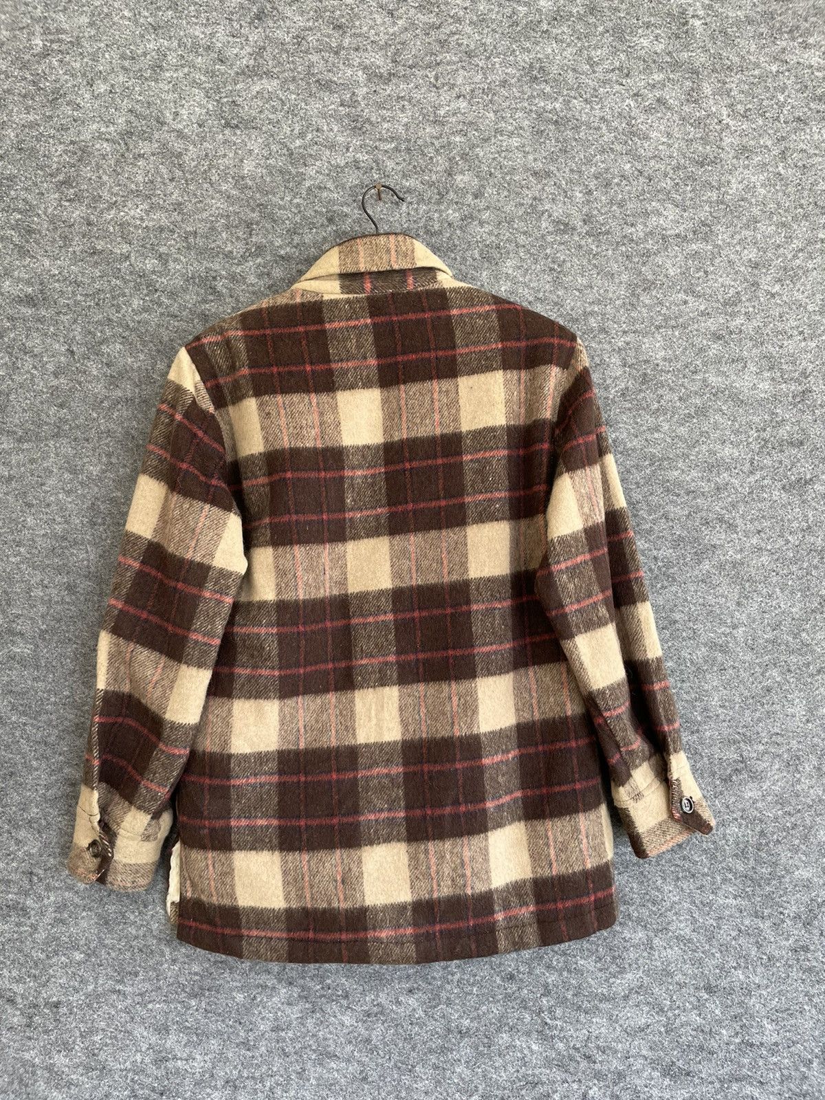 Japanese Brand × Vintage VINTAGE SPADE MASHIE TARTAN SHEARLING JACKET Size US M / EU 48-50 / 2 - 3 Thumbnail