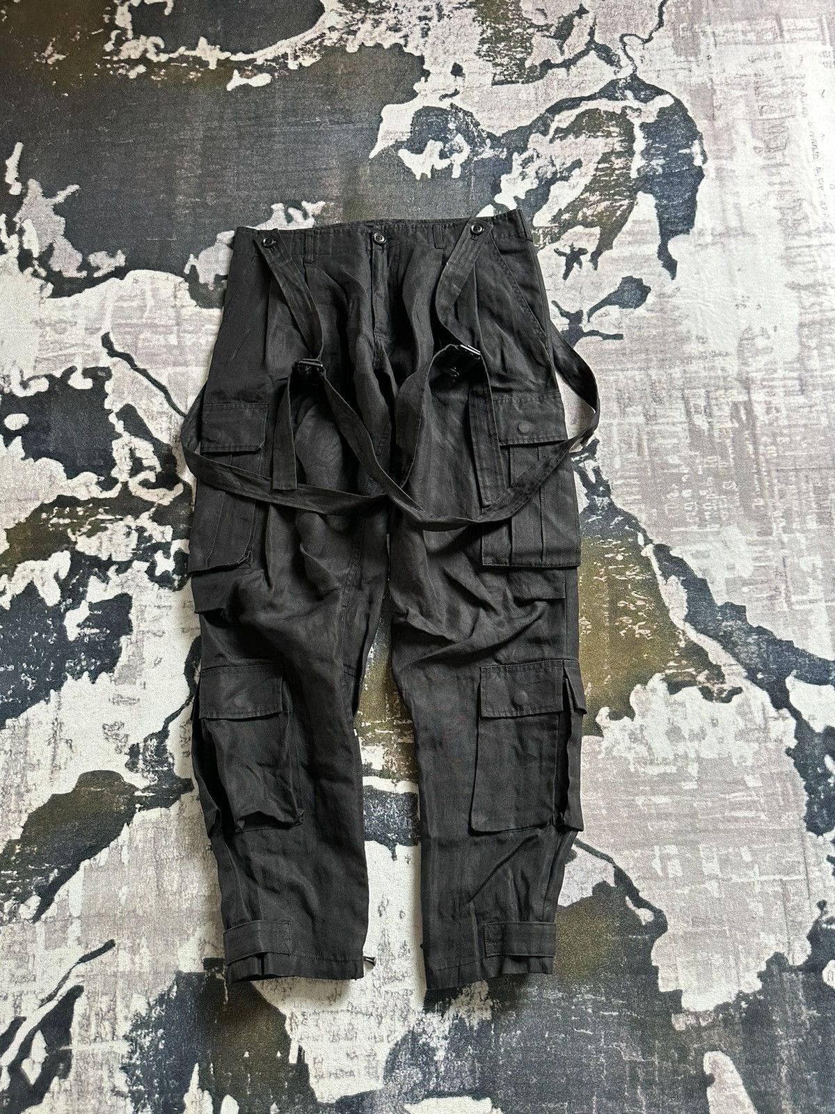 Man Of Moods 2010 S/S MofM ( Man of Moods ) Cargo bondage ramie pant Size US 33 - 2 Thumbnail