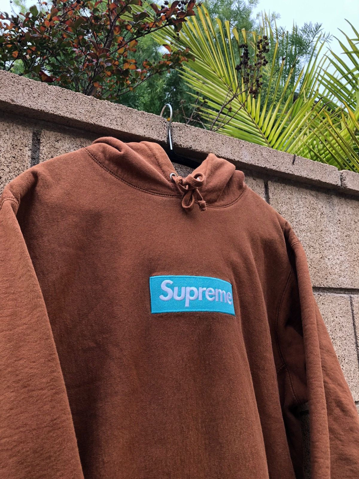 Supreme Supreme Rust Box Logo Hoodie Brown Grailed