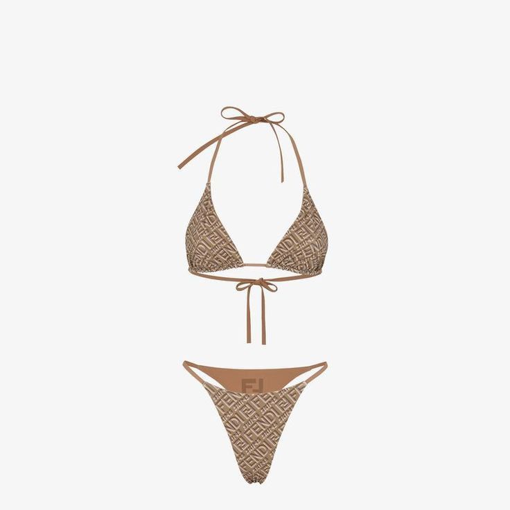 image of Fendi X Skims Swimset Size Xxs in Tan, Men's