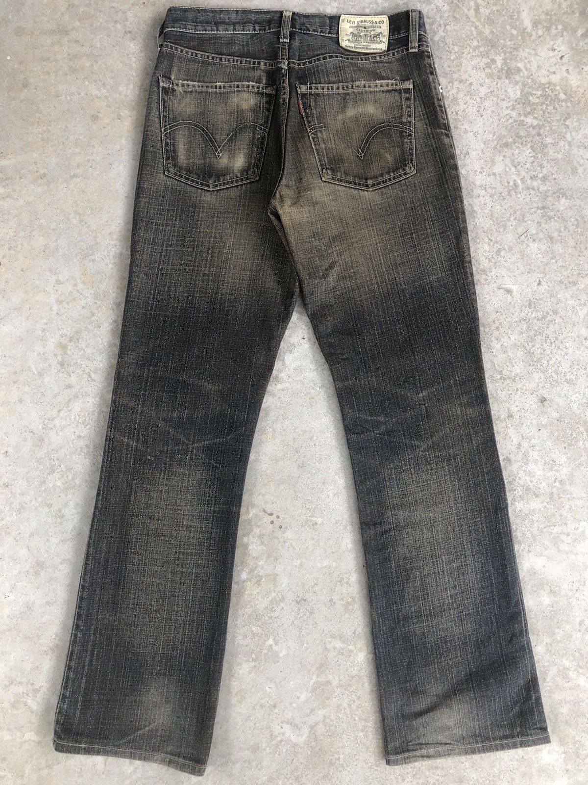 Levi's Vintage Levi’s 507 Distressed Jeans Flared Jeans Mudwash Size US 31 - 2 Thumbnail