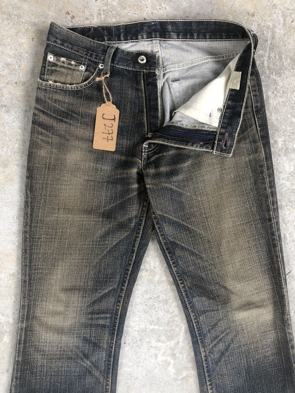 Levi's Vintage Levi’s 507 Distressed Jeans Flared Jeans Mudwash Size US 31 - 7 Thumbnail