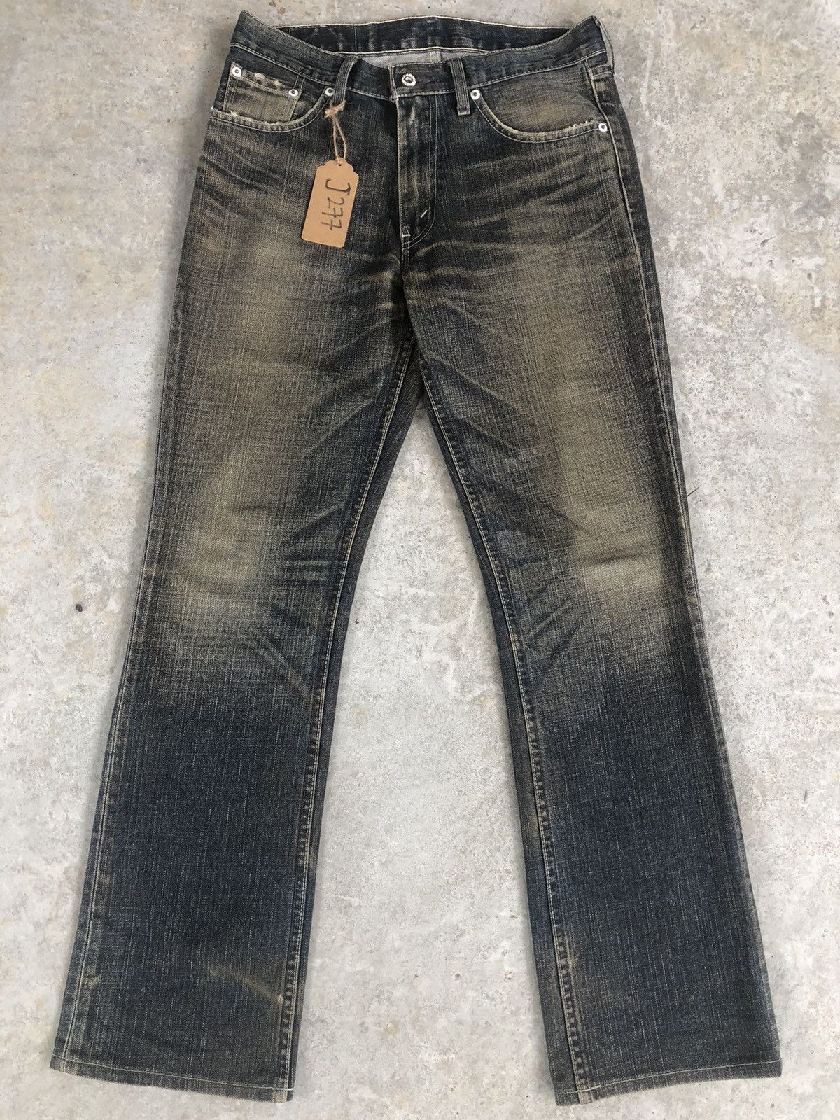 Levi's Vintage Levi’s 507 Distressed Jeans Flared Jeans Mudwash Size US 31 - 1 Thumbnail