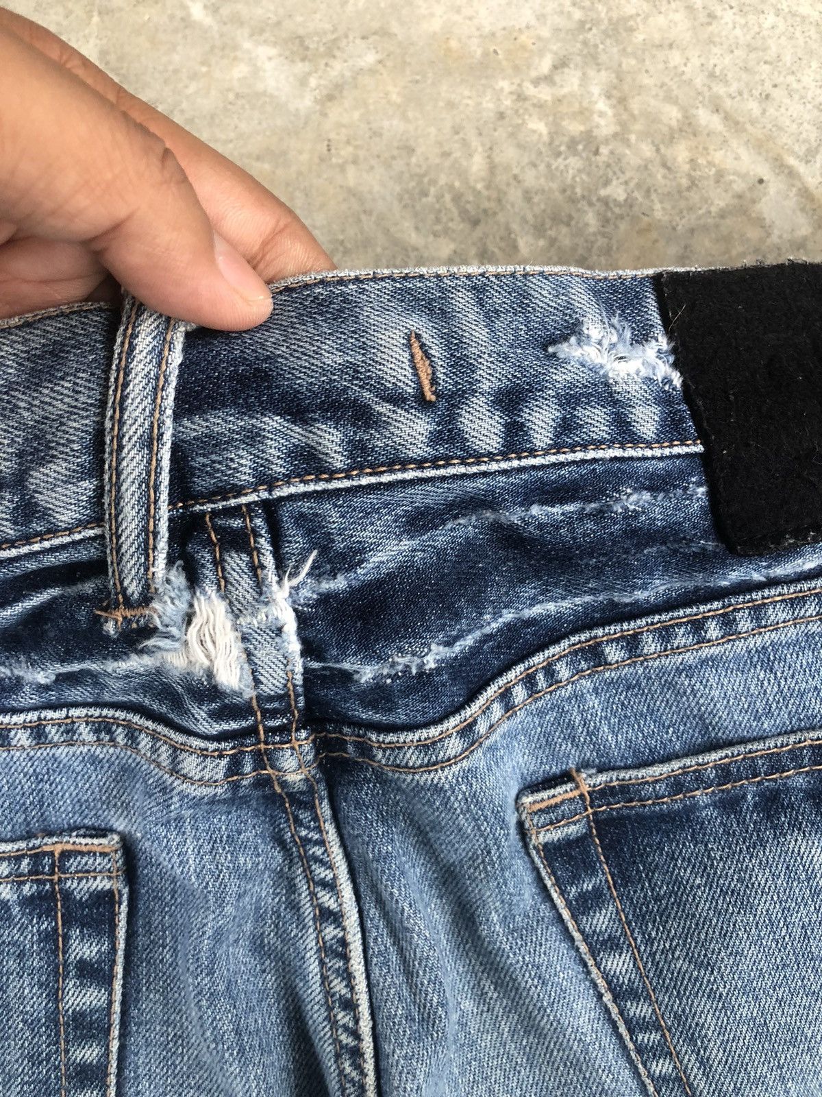 PPFM PPFM Distressed Jeans Size US 31 - 16 Thumbnail