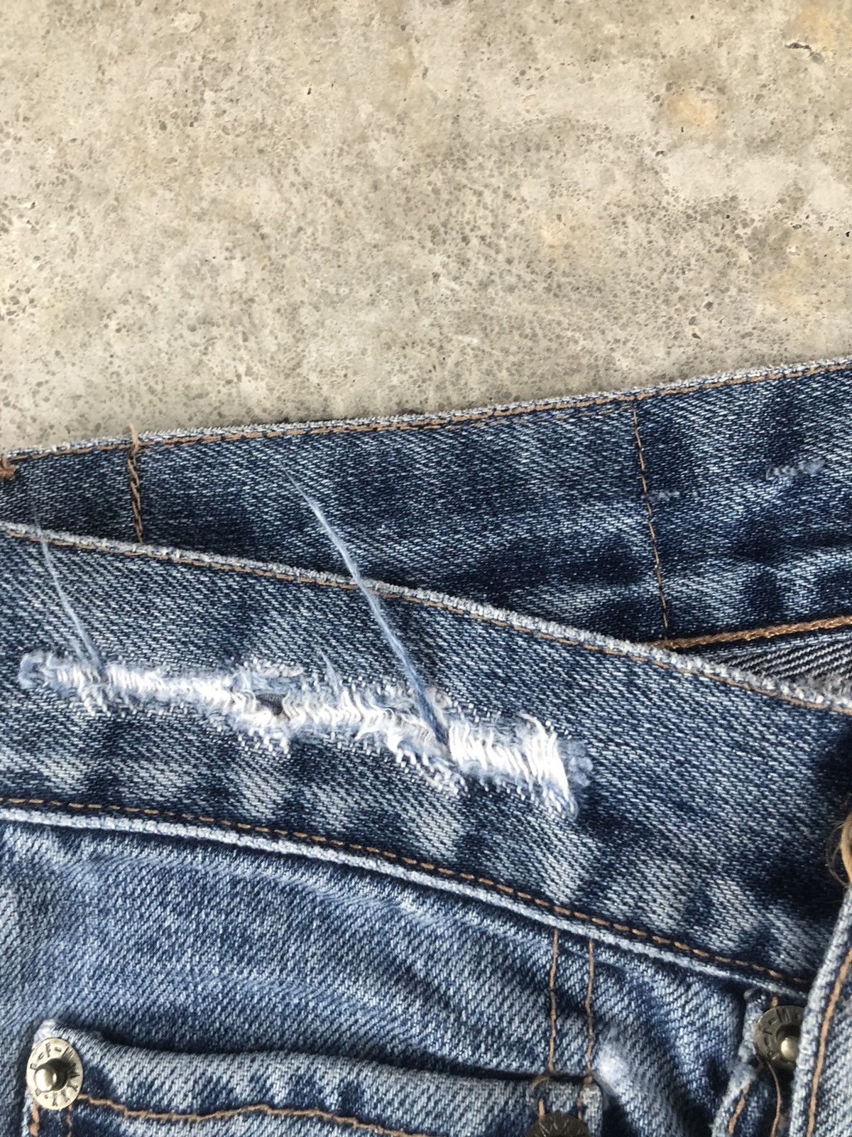 PPFM PPFM Distressed Jeans Size US 31 - 13 Thumbnail