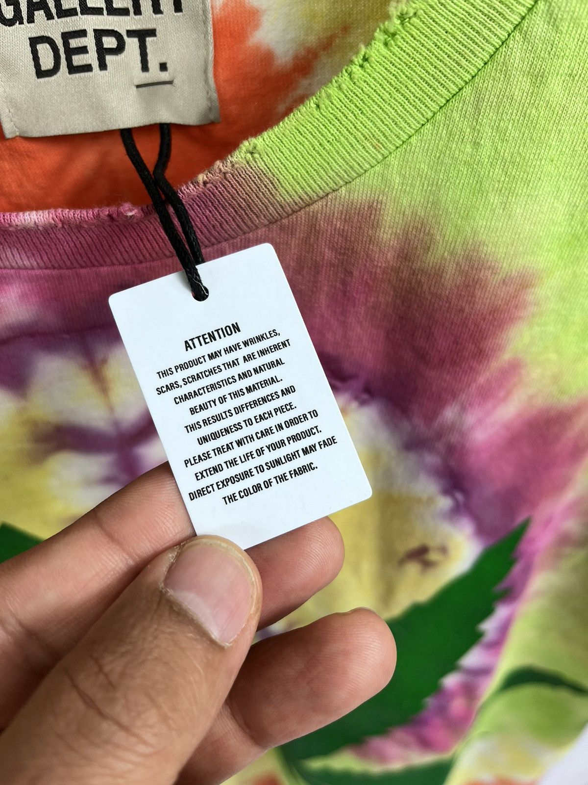 Gallery Dept. Tie dye leaf print T-Shirt Size US M / EU 48-50 / 2 - 5 Thumbnail